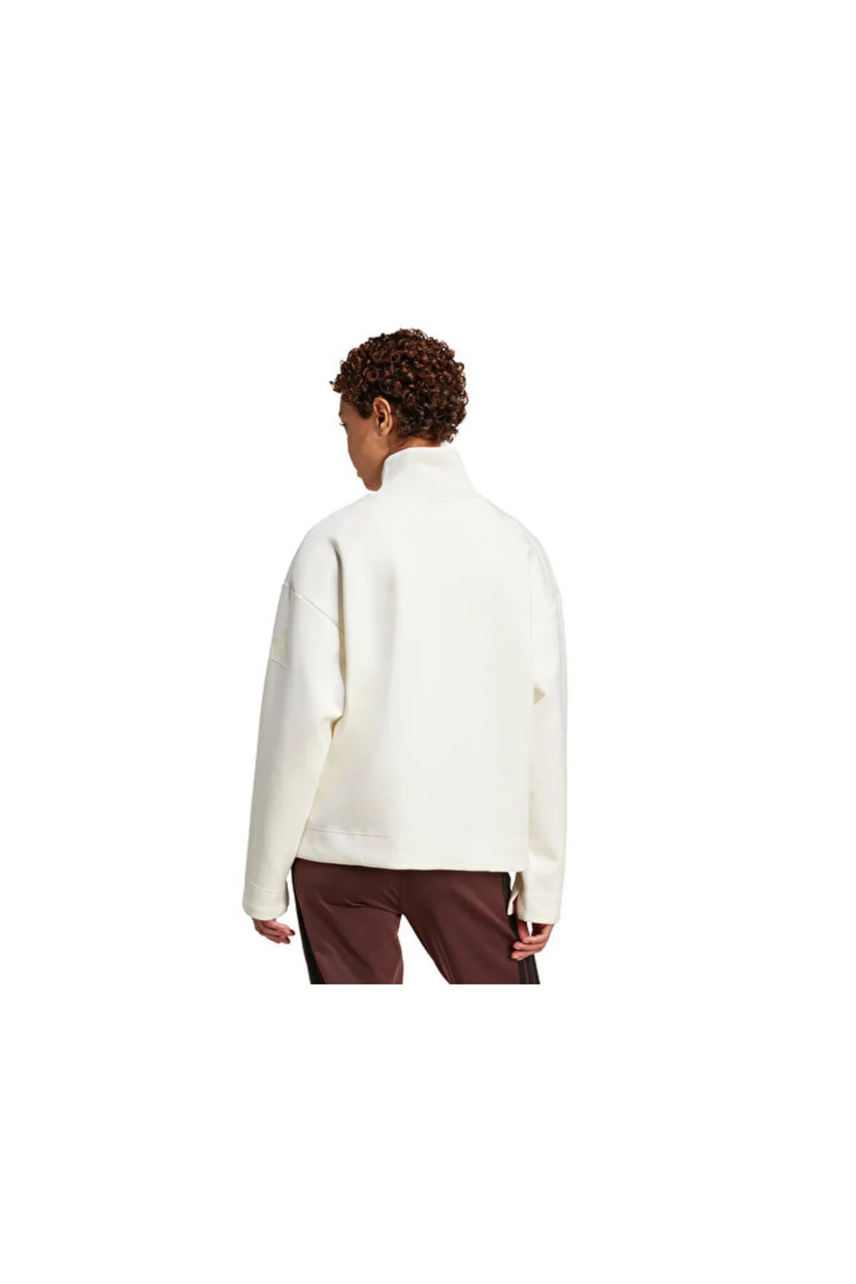 سویشرت زنانه W ALL SZN SL QZ DAILY SWEATSHIRT JV9907 WHITE آدیداس adidas