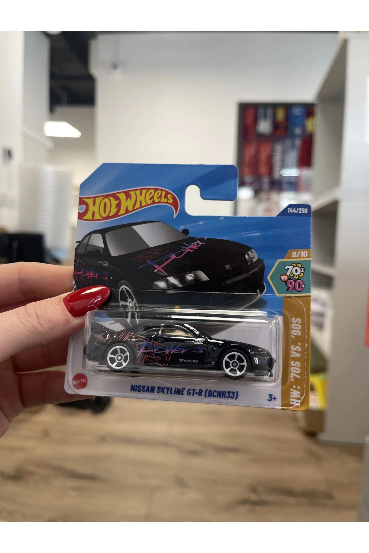 ماشین اسباب بازی نیسان SKYLINE GT R BCNR33 HOT WHEELS