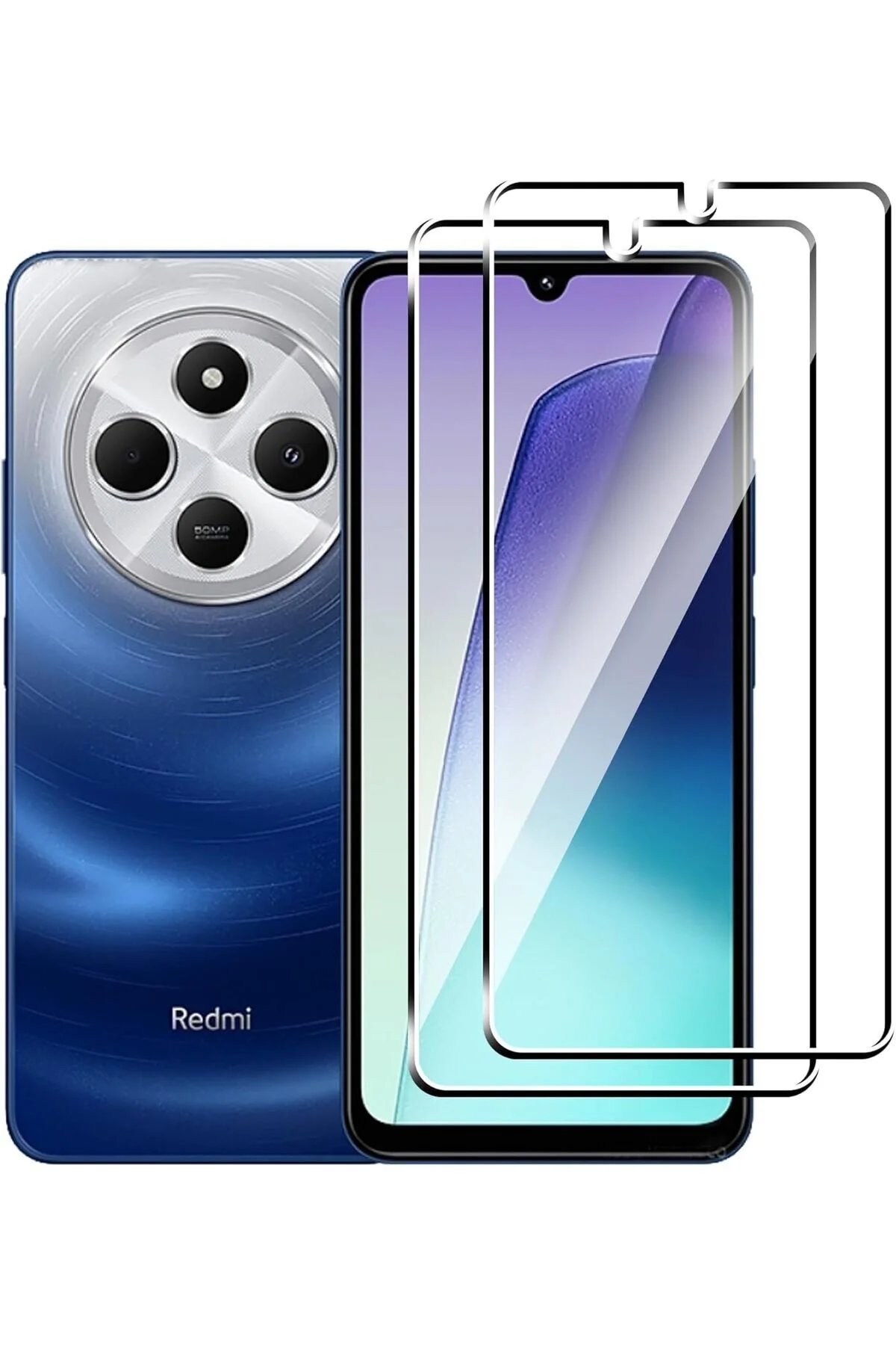 محافظ صفحه نمایش تمام لبه بزرگ آنتی استاتیک XIAOMI REDMI 14C 150CC شیشه نشکن واقعی و سخت فیبکس Fibaks