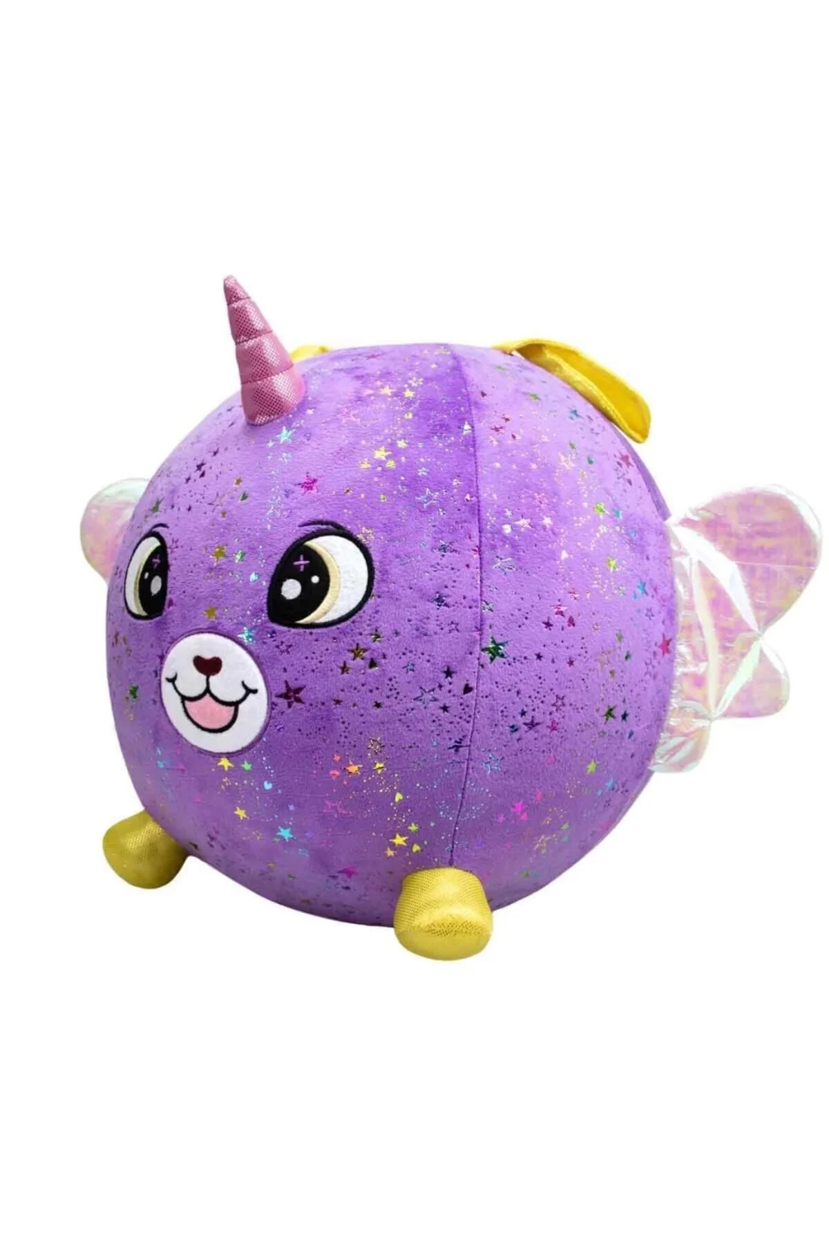 اسباب بازی های پشمی NESSIWORLD 72290 INFLATABLE PUSH PURPLE DOG XXL SHINY CORNS S2 SUNMAN Genel Markalar