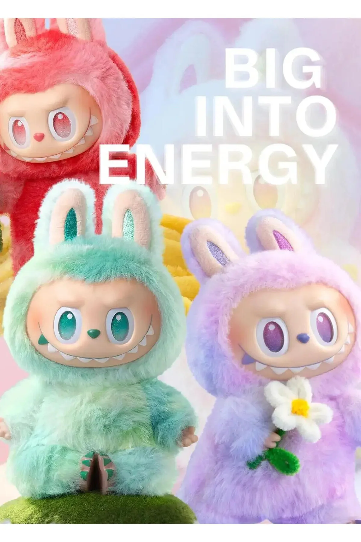 جلیقه کلید LABUBU THE MONSTERS BIINTO ENERGY SERIES KEYCHAIN کد QR اصلی Pop Mart
