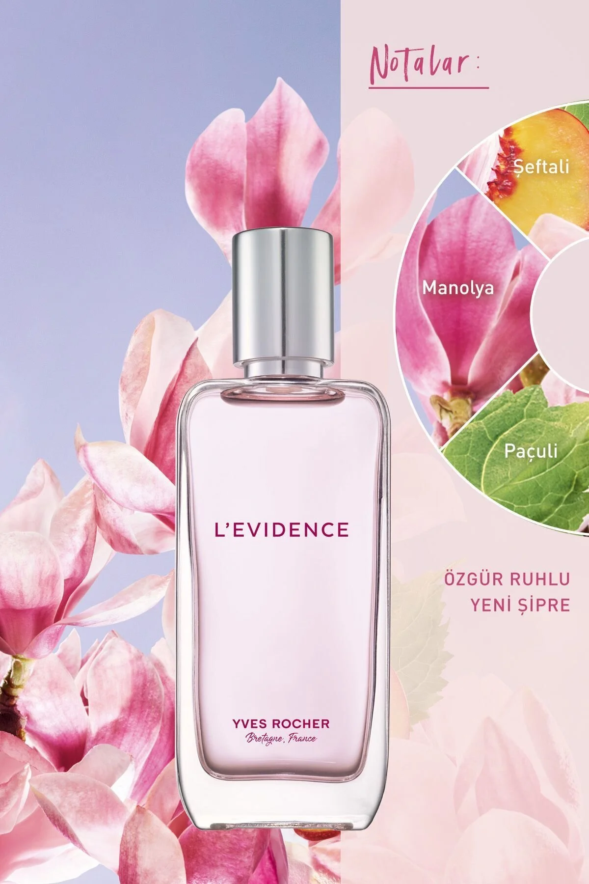 عطر L'EVIDENCE ادوپرفیوم COMME UNE EVIDENCE زنانه وگان 50 میل اورجینال Yves Rocher