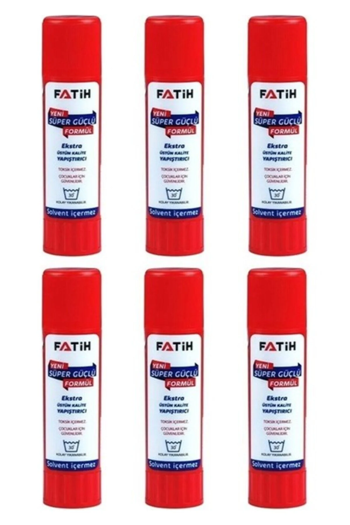 چسب چوب چسبنده جامد 20 گرم رژ لب 6 قطعه Fatih