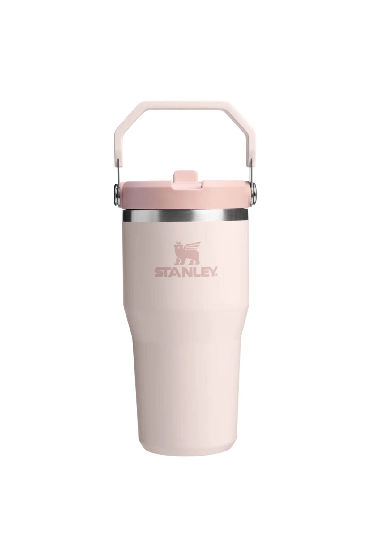 فلاسک قمقمه لیوانی ICEFLOW™ FLIP STRAW با کوارتز رز کاه | 0.60 لیتر اورجینال Stanley