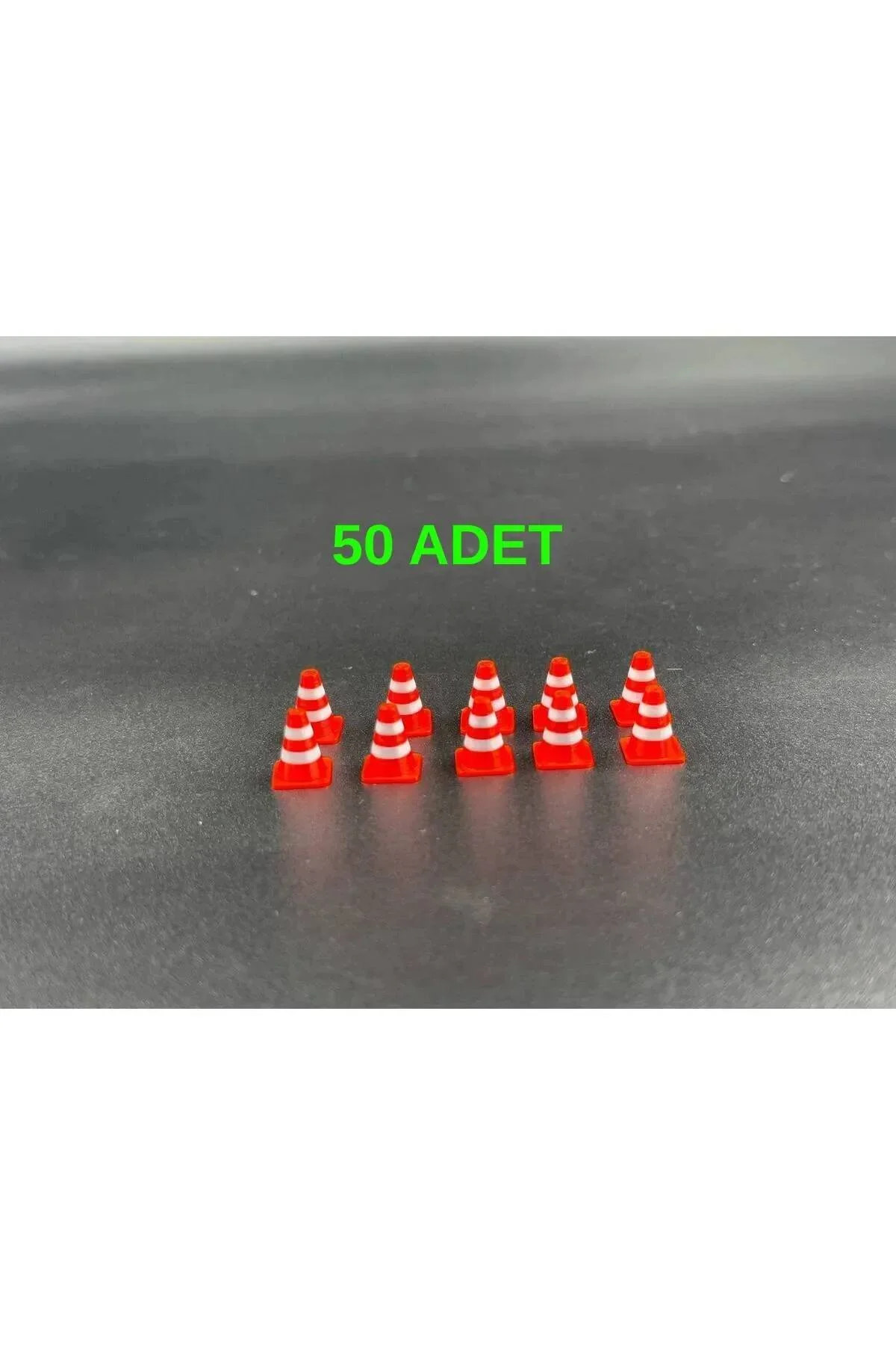 ماشین اسباب بازی 1:64 بارج لوازم جانبی ترافیک دیوراما نارنجی و سفید 50 قطعه 3D Atelier