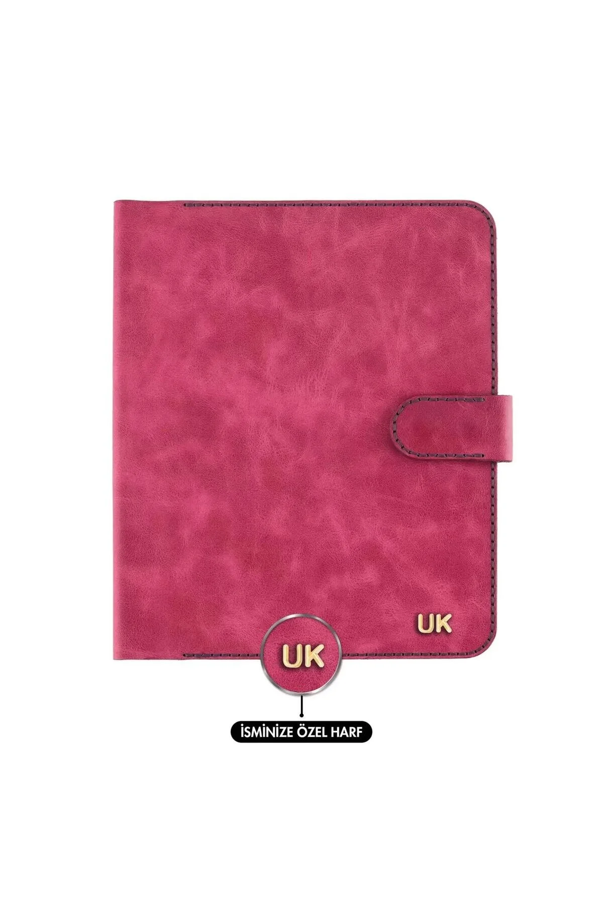 کاور تبلت سازمان‌دهنده IPAD با عملکرد SNAP خاص 100% RAINBOW چرمی FUCHSIA twingold