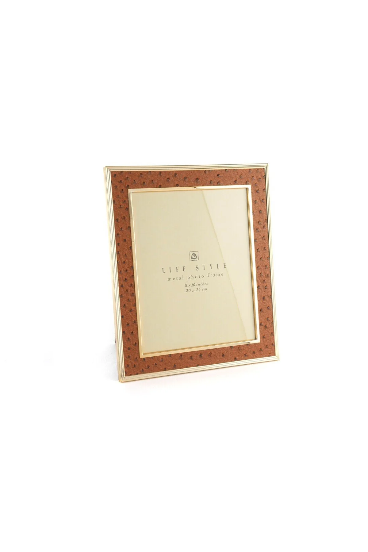 قاب عکس چرمی طلای دارچین 20X25CM Mikasa Moor