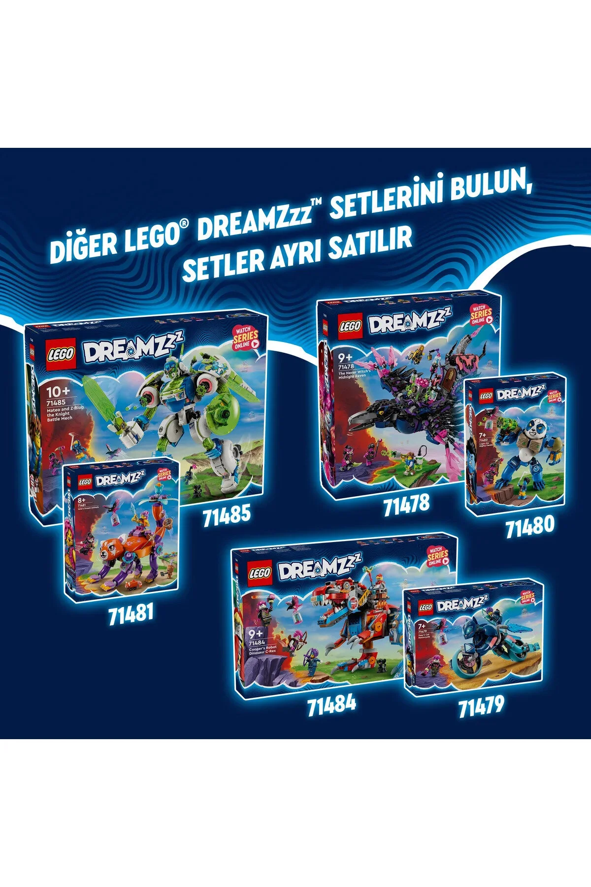 لگو و اسباب بازی های ساخت محور ® DREAMZZZ™ THE NEVER WITCH'S NIGHTMARE CREATURES 71483 – مجموعه ساختمان برای کودکان 9+ 457P از ترکیه LEGO