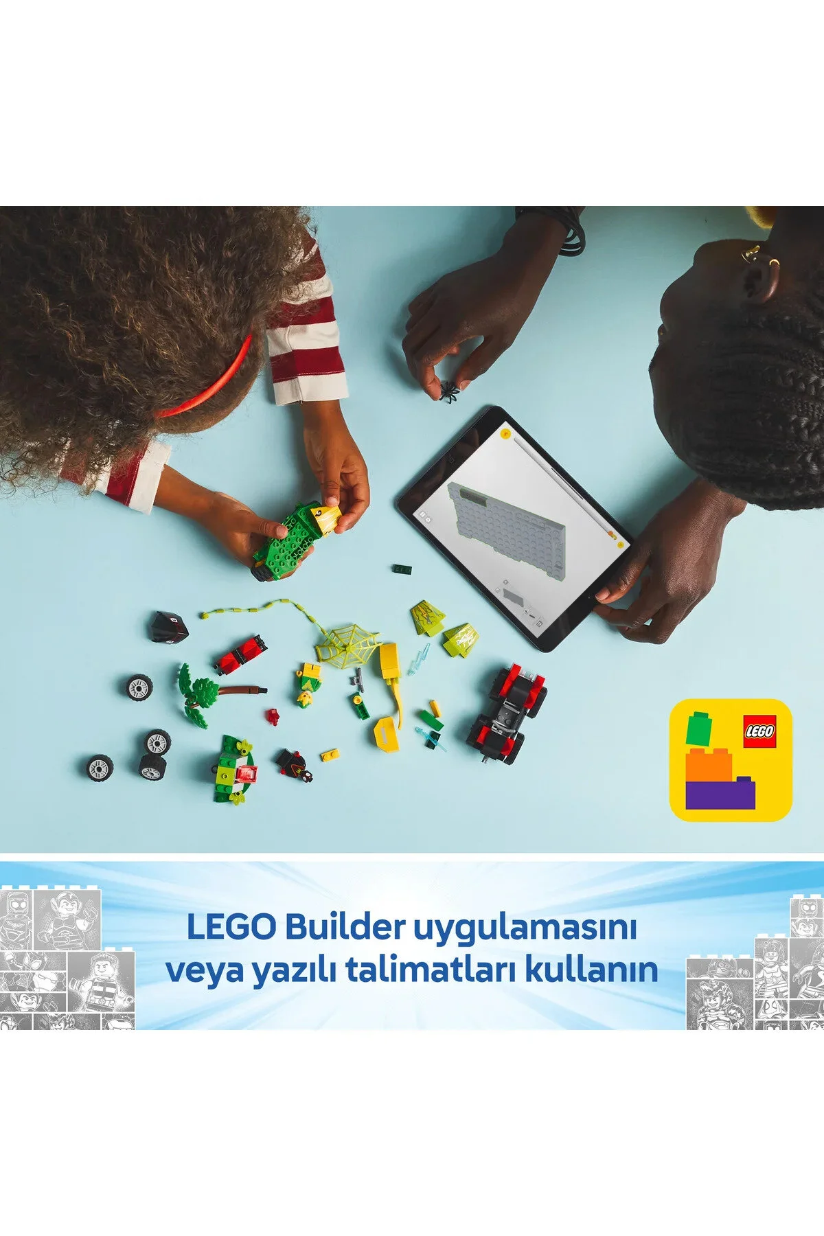 لگو و اسباب بازی های ساخت محور ® MARVEL SPIDEY AND HIS AMAZING FRIENDS SPIN ELECTRO DINOSAUR VEHICLE TRACKER 11198 از ترکیه LEGO