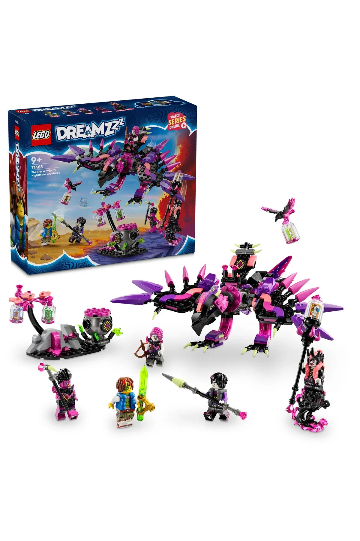 لگو و اسباب بازی های ساخت محور ® DREAMZZZ™ THE NEVER WITCH'S NIGHTMARE CREATURES 71483 – مجموعه ساختمان برای کودکان 9+ 457P از ترکیه LEGO