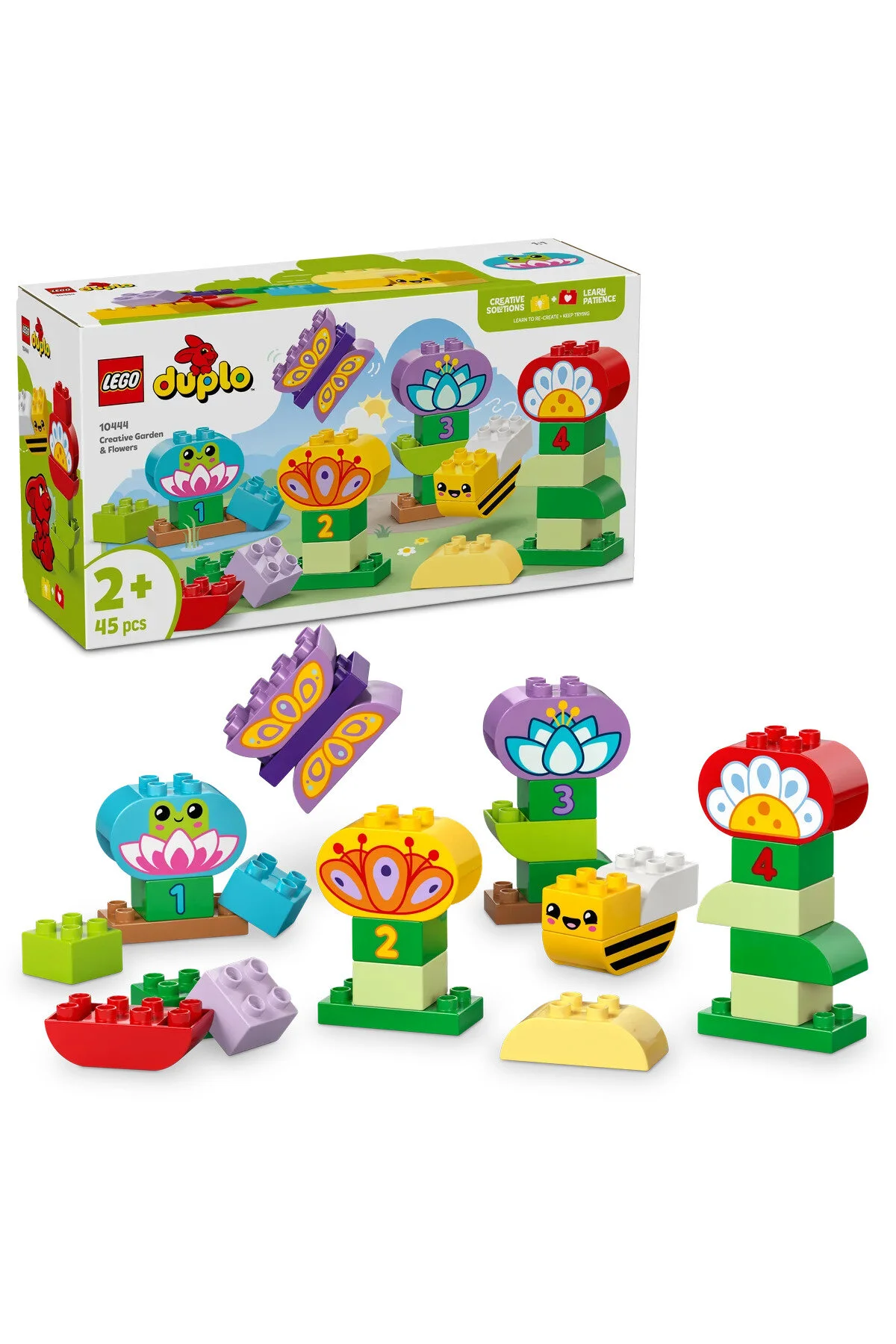 لگو و اسباب بازی های ساخت محور ® DUPLO® TOWN CREATIVE GARDEN AND FLOWERS 10444 مجموعه ساختمانی 2+ آموزشی 45P از ترکیه LEGO