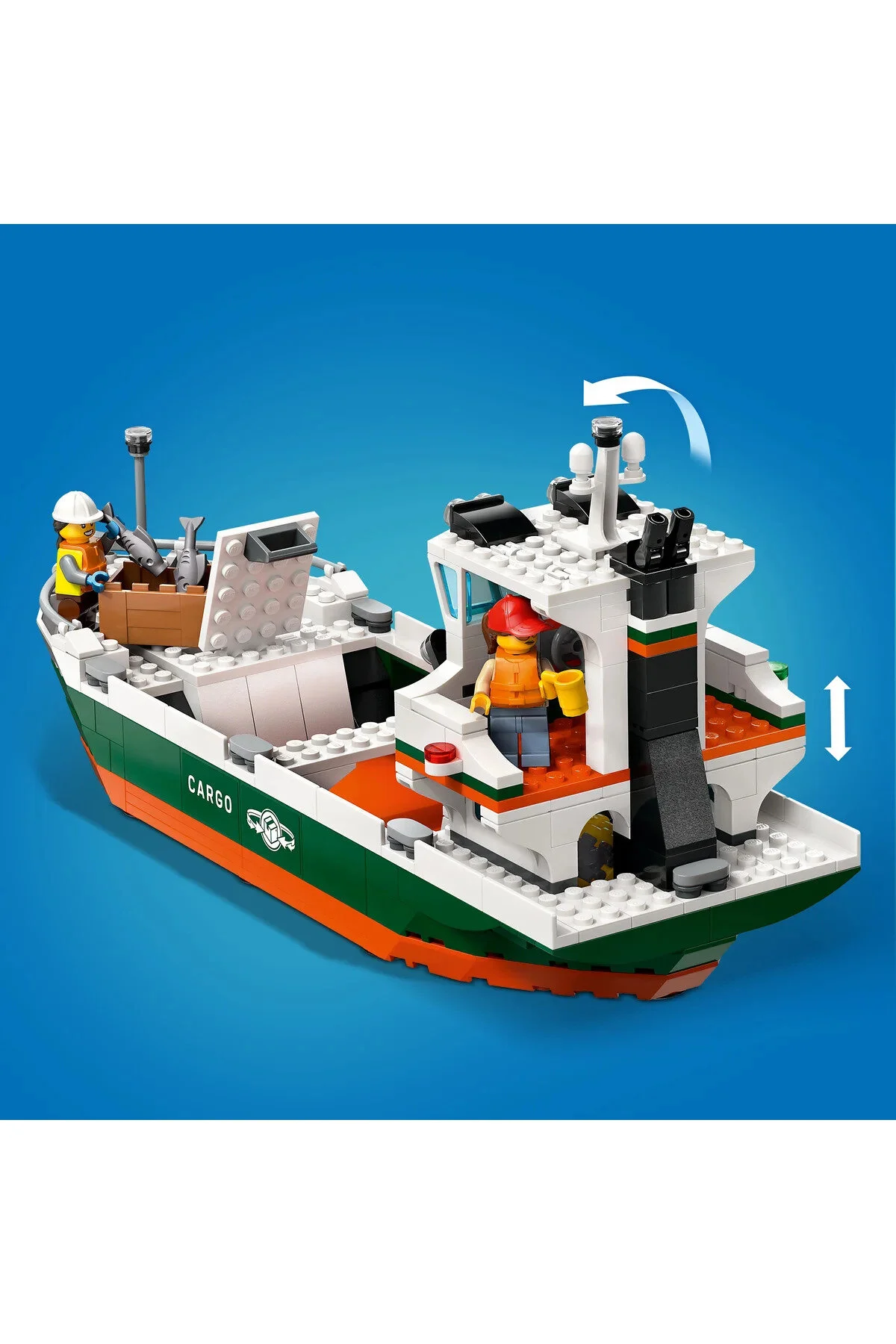 لگو و اسباب بازی های ساخت محور ® CITY CARGO SHIP PORT 60422 CREATIVE TOY BUILDING SET FOR CHILDREN 8+ از ترکیه LEGO