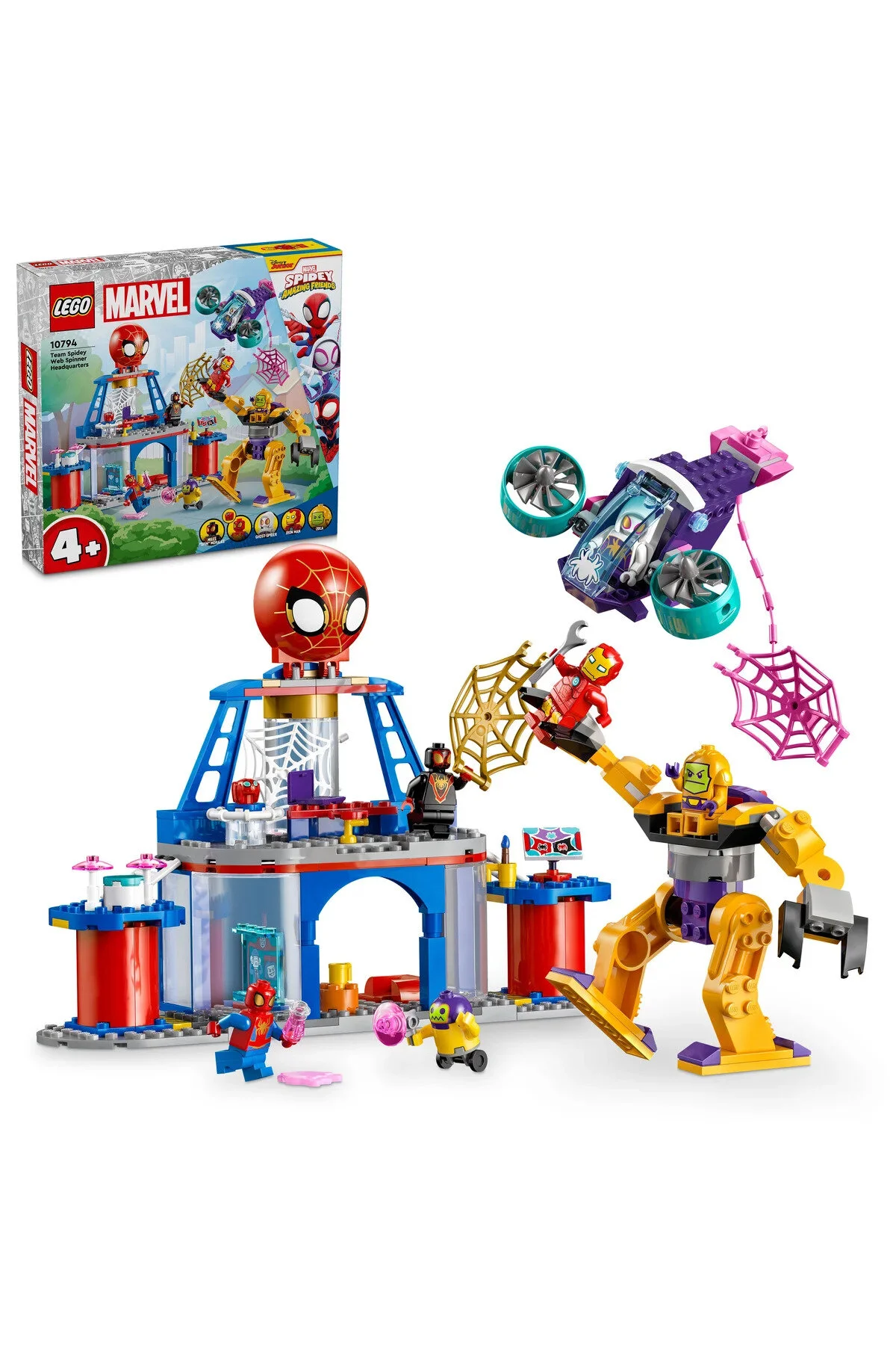 لگو و اسباب بازی های ساخت محور ® MARVEL SPIDEY TEAM WEBSAVER HEADQUARTERS 10794 4+ ست ساختمان خلاق 193 قطعه از ترکیه LEGO