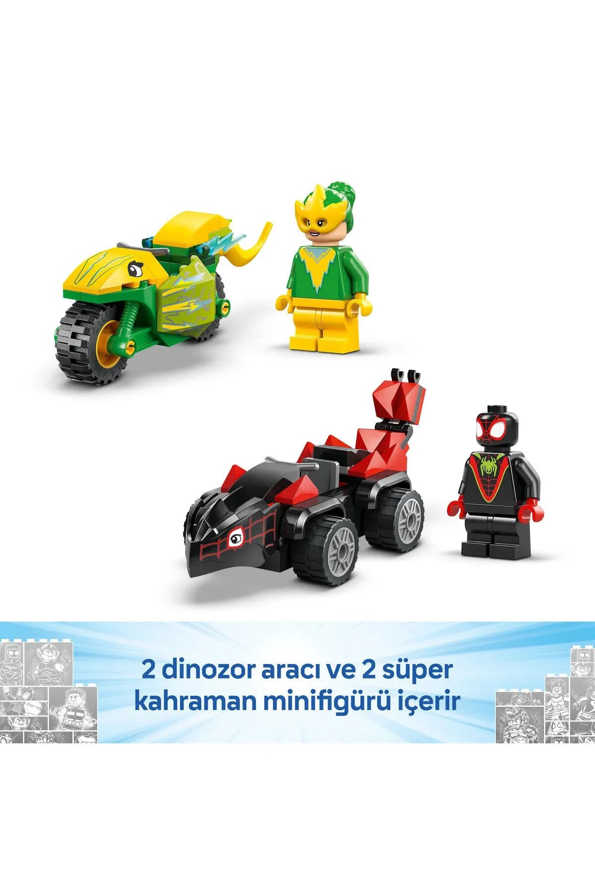 لگو و اسباب بازی های ساخت محور ® MARVEL SPIDEY AND HIS AMAZING FRIENDS SPIN ELECTRO DINOSAUR VEHICLE TRACKER 11198 از ترکیه LEGO