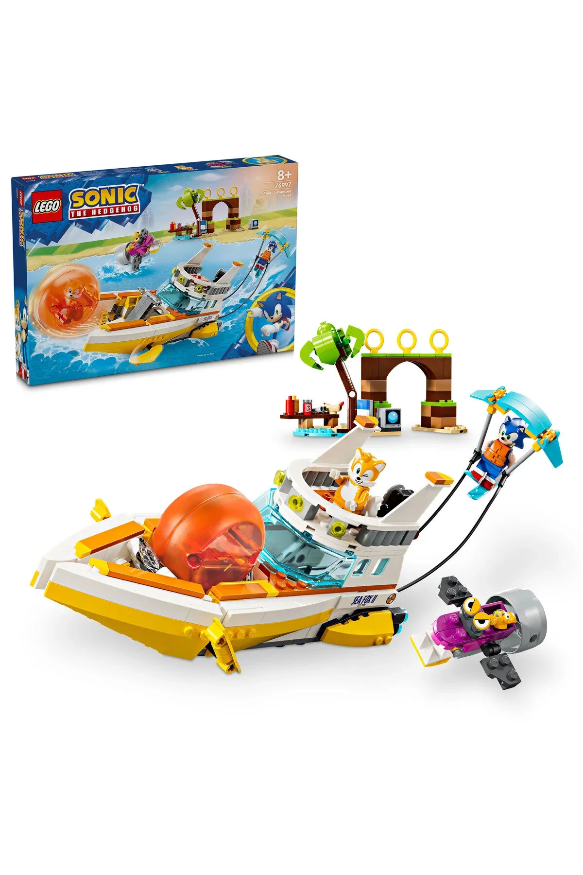 لگو SONIC THE HEDGEHOG TAILS ADVENTURE BOAT 76997 اورجینال LEGO