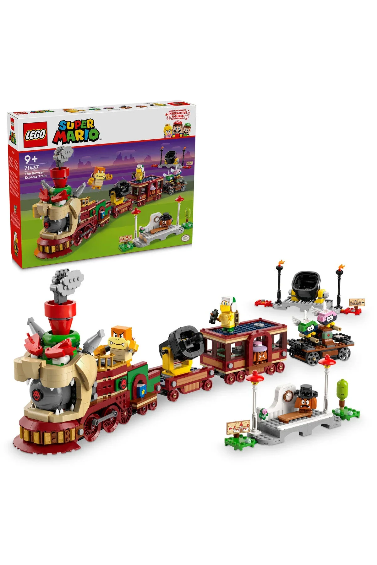 لگو ® SUPER MARIO ™ BOWSER EXPRESS TRAIN 71437 مجموعه 9+ 1392 PR اورجینال LEGO