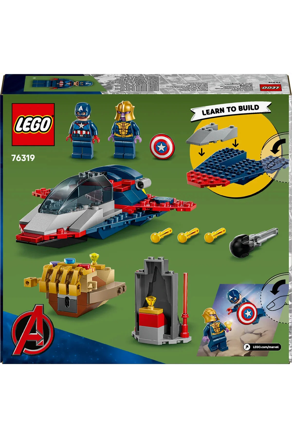 لگو و اسباب بازی های ساخت محور ® ǀ MARVEL CAPTAIN AMERICA VS. THANOS 76319 CREATIVE TOY BUILDING SET FOR KIDS 4+ 107P از ترکیه LEGO