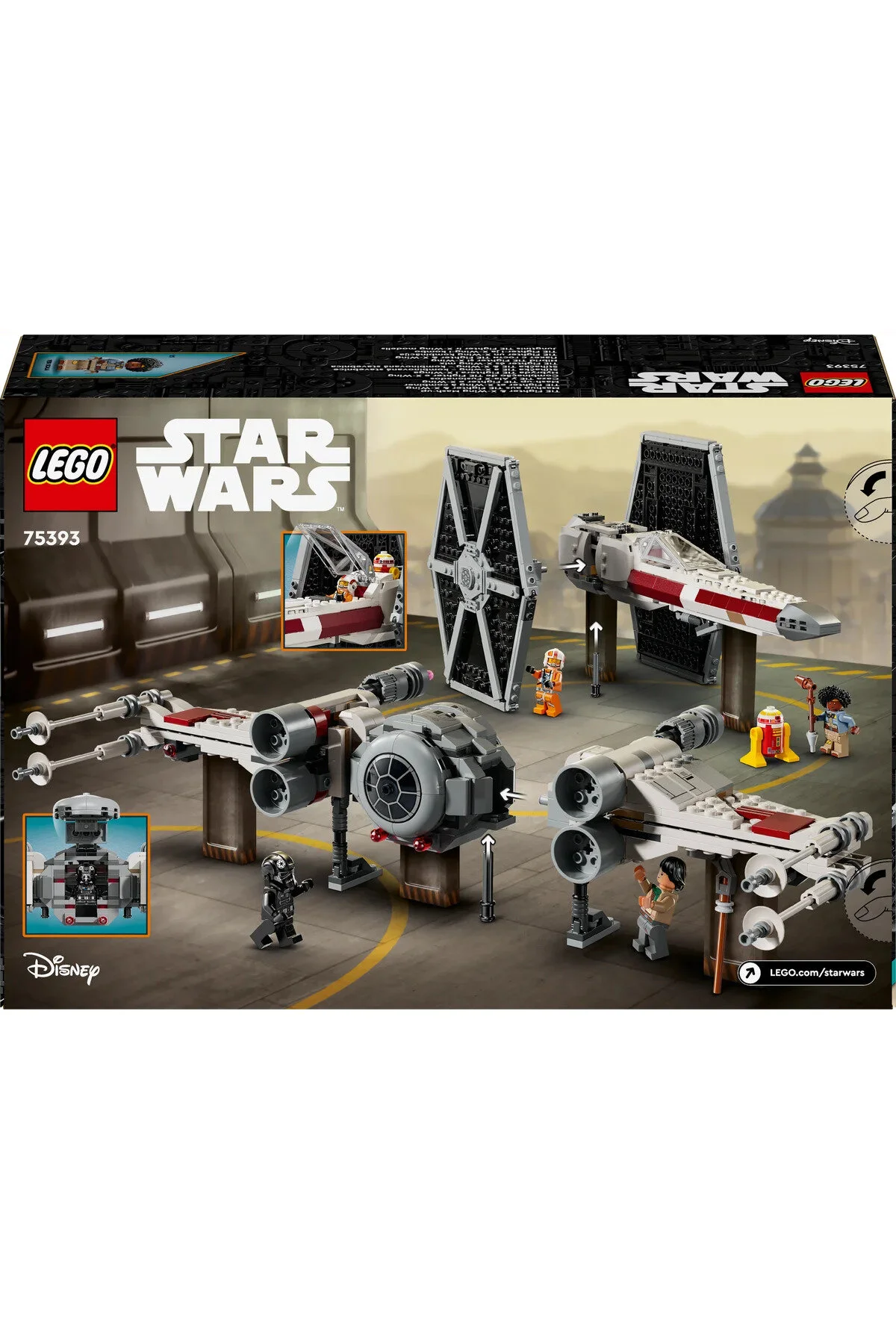 لگو و اسباب بازی های ساخت محور ® جنگ ستارگان™ TIE FIGHTER X WING COMBO 75393 9+ مجموعه ساختمان خلاق 1063 قطعه از ترکیه LEGO