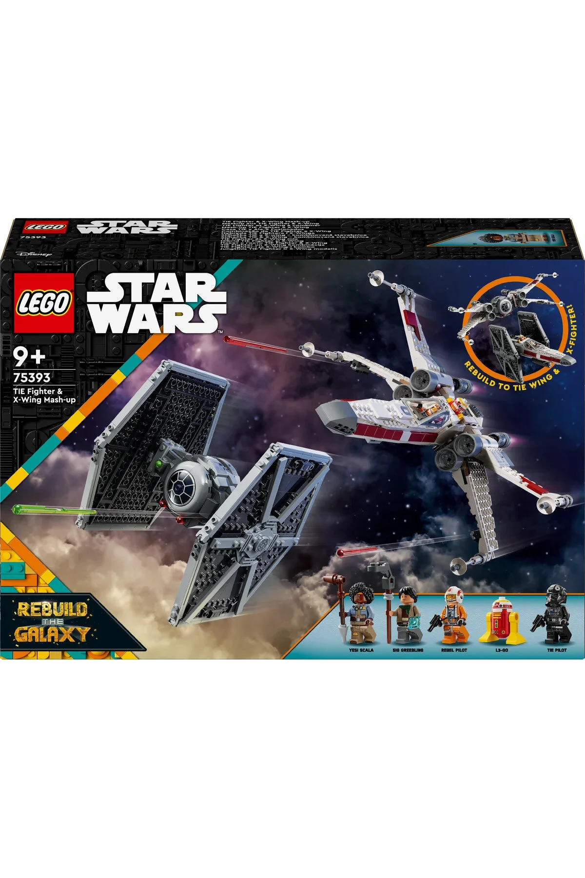 لگو و اسباب بازی های ساخت محور ® جنگ ستارگان™ TIE FIGHTER X WING COMBO 75393 9+ مجموعه ساختمان خلاق 1063 قطعه از ترکیه LEGO
