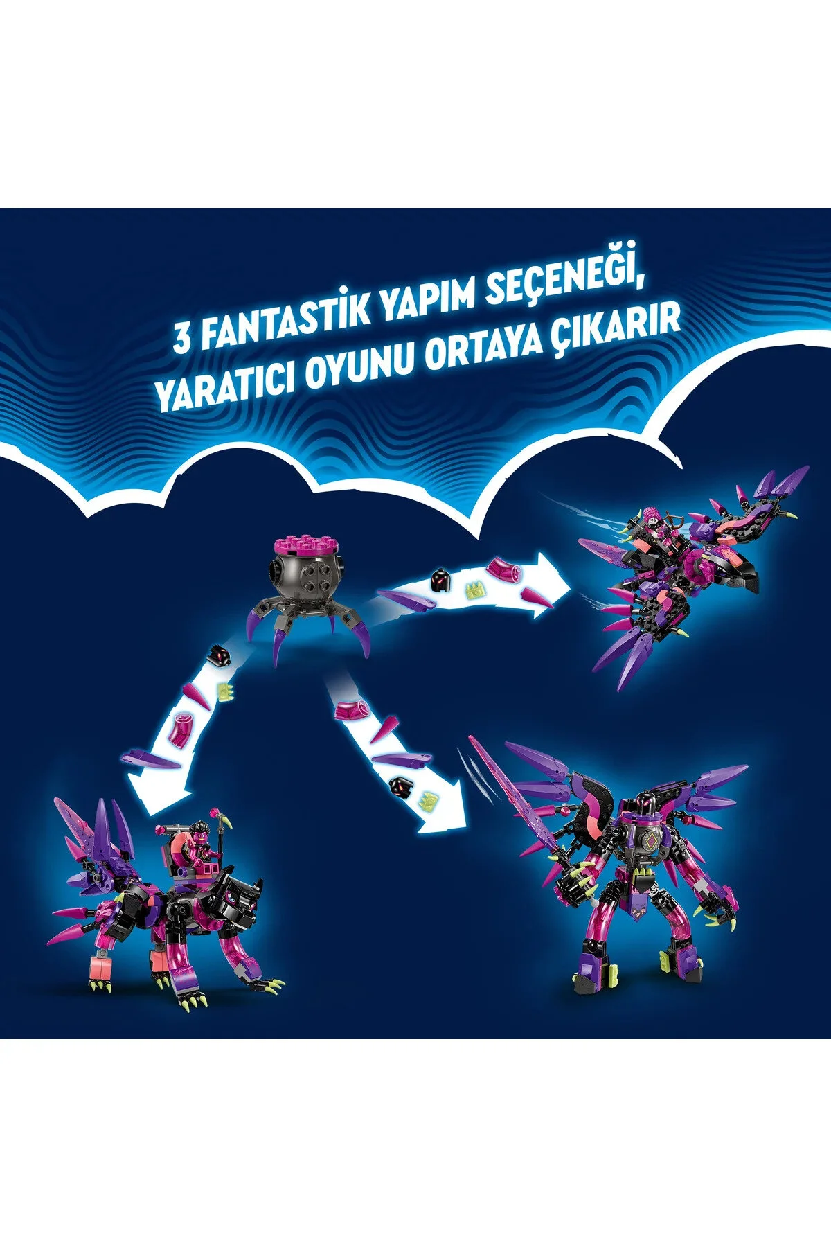 لگو و اسباب بازی های ساخت محور ® DREAMZZZ™ THE NEVER WITCH'S NIGHTMARE CREATURES 71483 – مجموعه ساختمان برای کودکان 9+ 457P از ترکیه LEGO