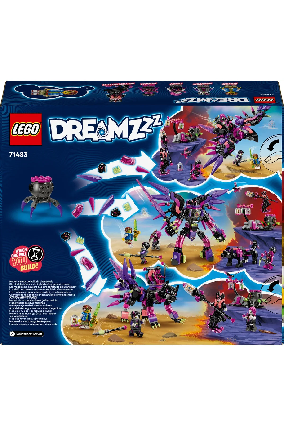 لگو و اسباب بازی های ساخت محور ® DREAMZZZ™ THE NEVER WITCH'S NIGHTMARE CREATURES 71483 – مجموعه ساختمان برای کودکان 9+ 457P از ترکیه LEGO
