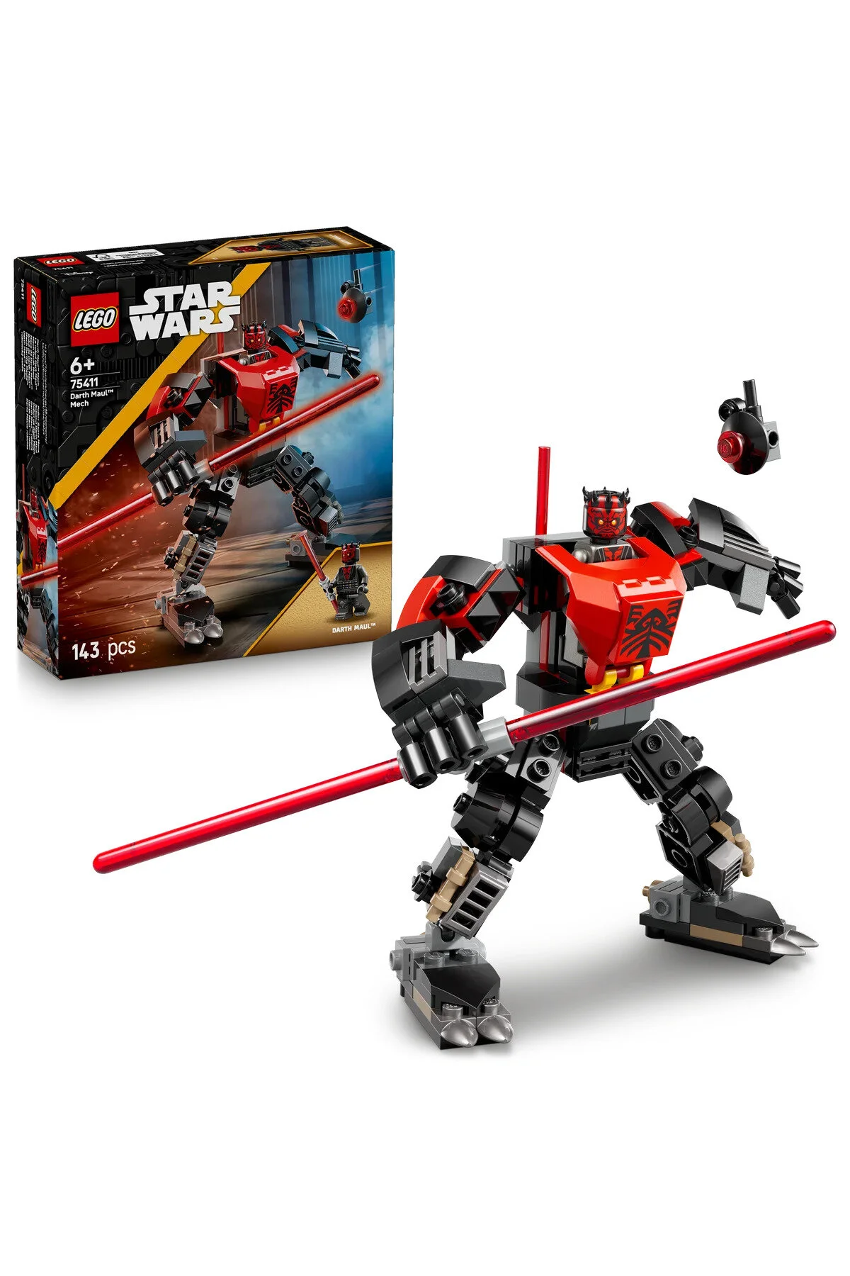لگو و اسباب بازی های ساخت محور ® STAR WARS: THE CLONE WARS DARTH MAUL™ ROBOT 75411 TOY BUILDING SET FOR KIDS 6+ 143P از ترکیه LEGO