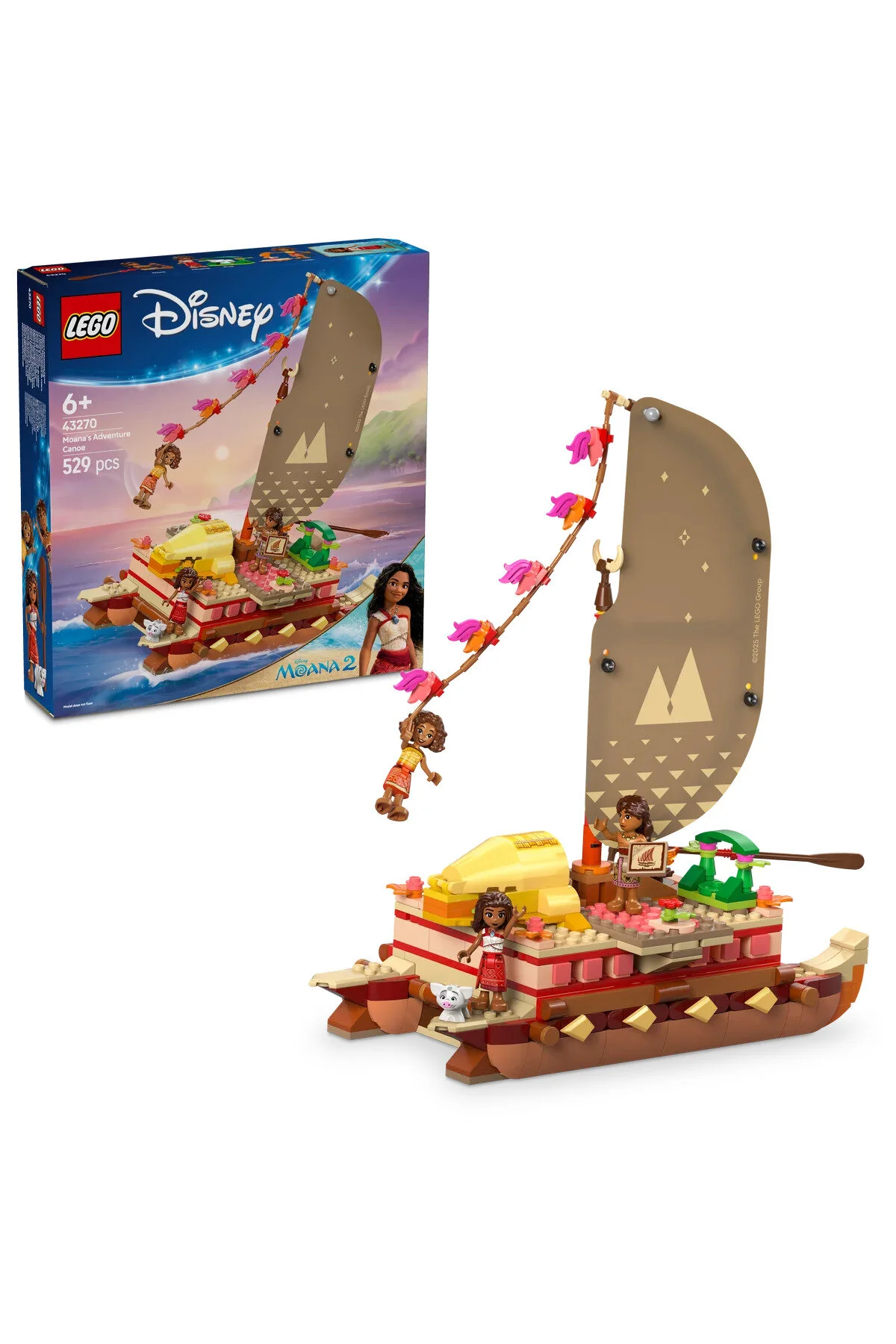 لگو و اسباب بازی های ساخت محور ® ǀ DISNEY PRINCESS MOANA'S ADVENTURE KAYAK 43270 6+ TOY BUILDING SET 529 PIECES از ترکیه LEGO
