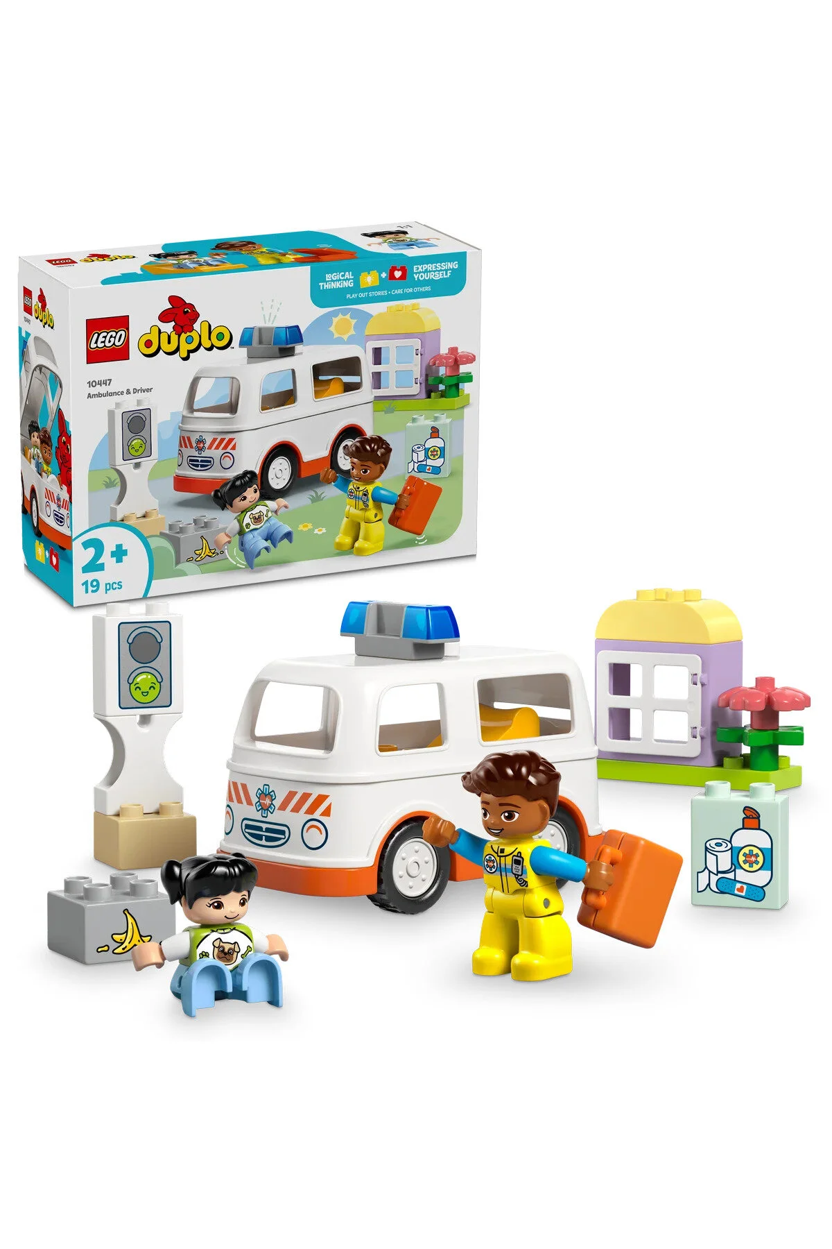 لگو آمبولانس دوپلو راننده 10447 اورجینال LEGO