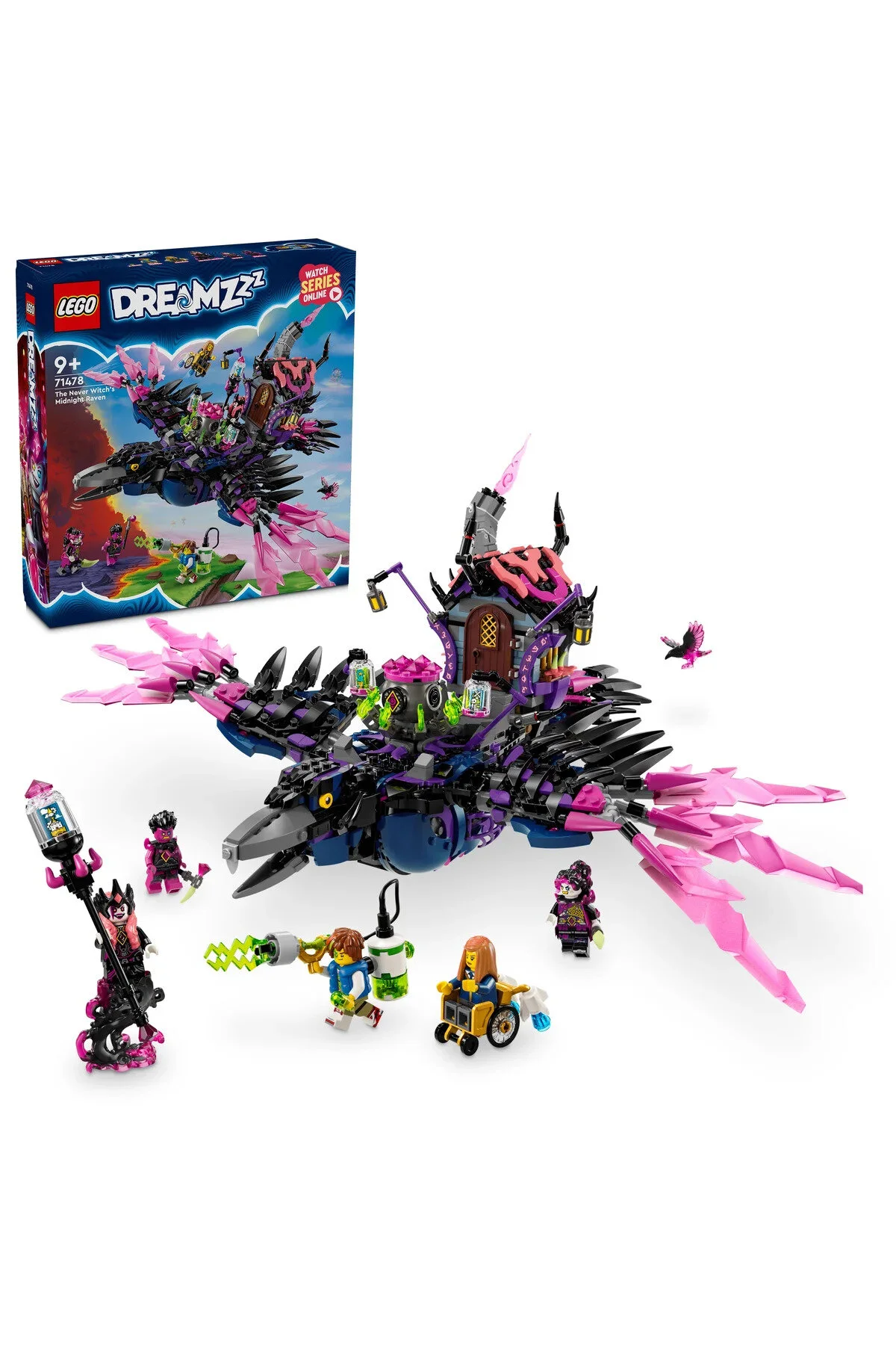 لگو ® DREAMZZZZZZZZZZZ ™ MIDNIGHT RAVEN 71478 مجموعه 9+ 1203 PR اورجینال LEGO