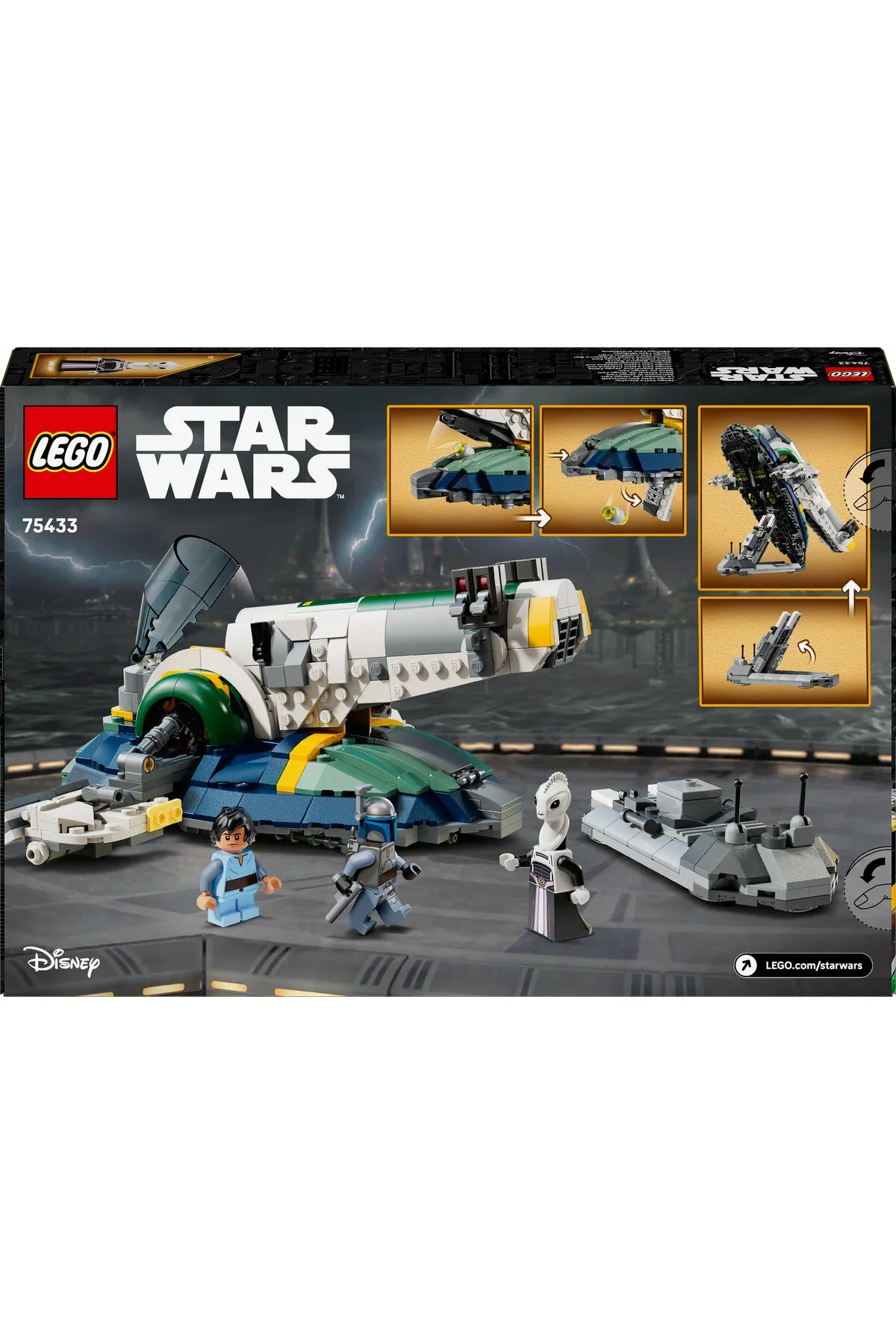 لگو و اسباب بازی های ساخت محور ® STAR WARS: ATTACK OF THE CLONES JANGO FETT'S STARSHIP 75433 9+ TOY BUILDING SET 707P از ترکیه LEGO