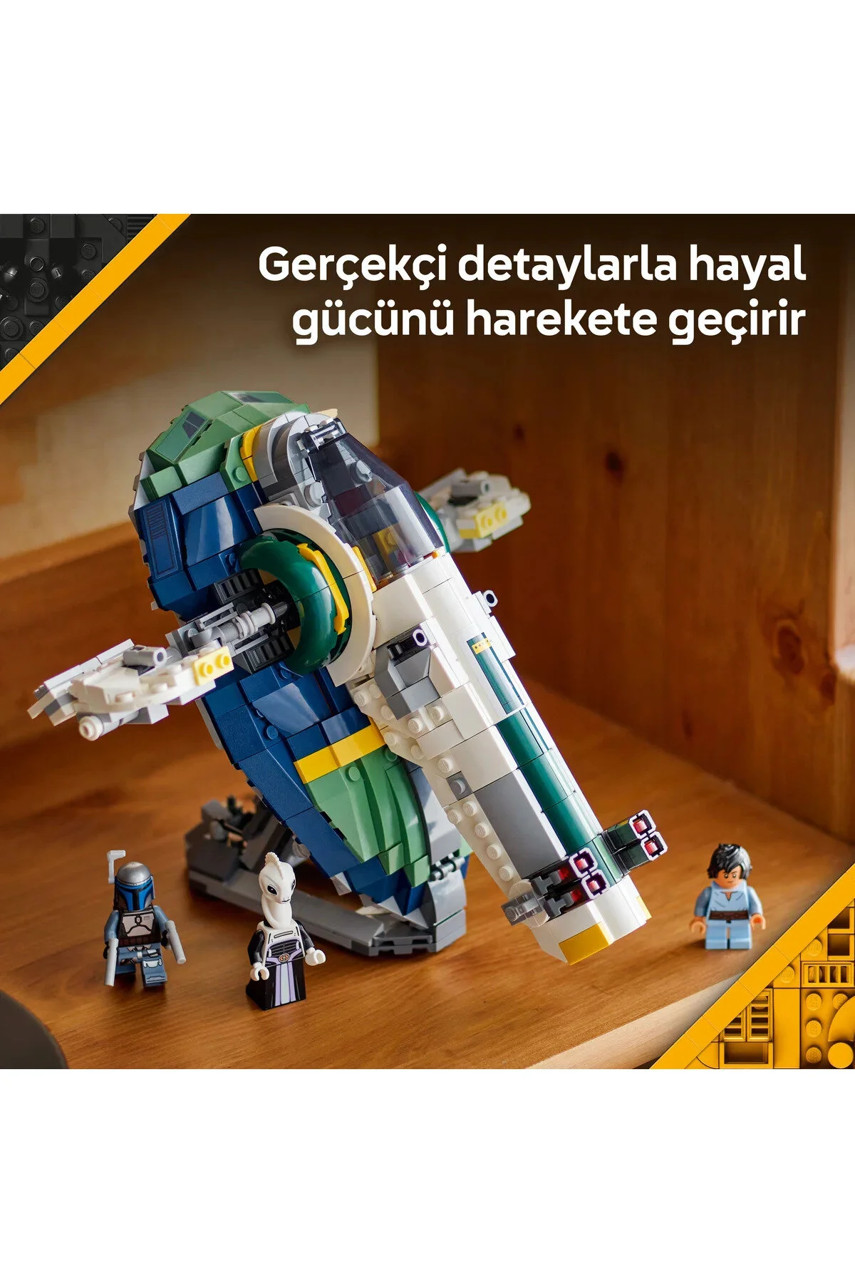 لگو و اسباب بازی های ساخت محور ® STAR WARS: ATTACK OF THE CLONES JANGO FETT'S STARSHIP 75433 9+ TOY BUILDING SET 707P از ترکیه LEGO