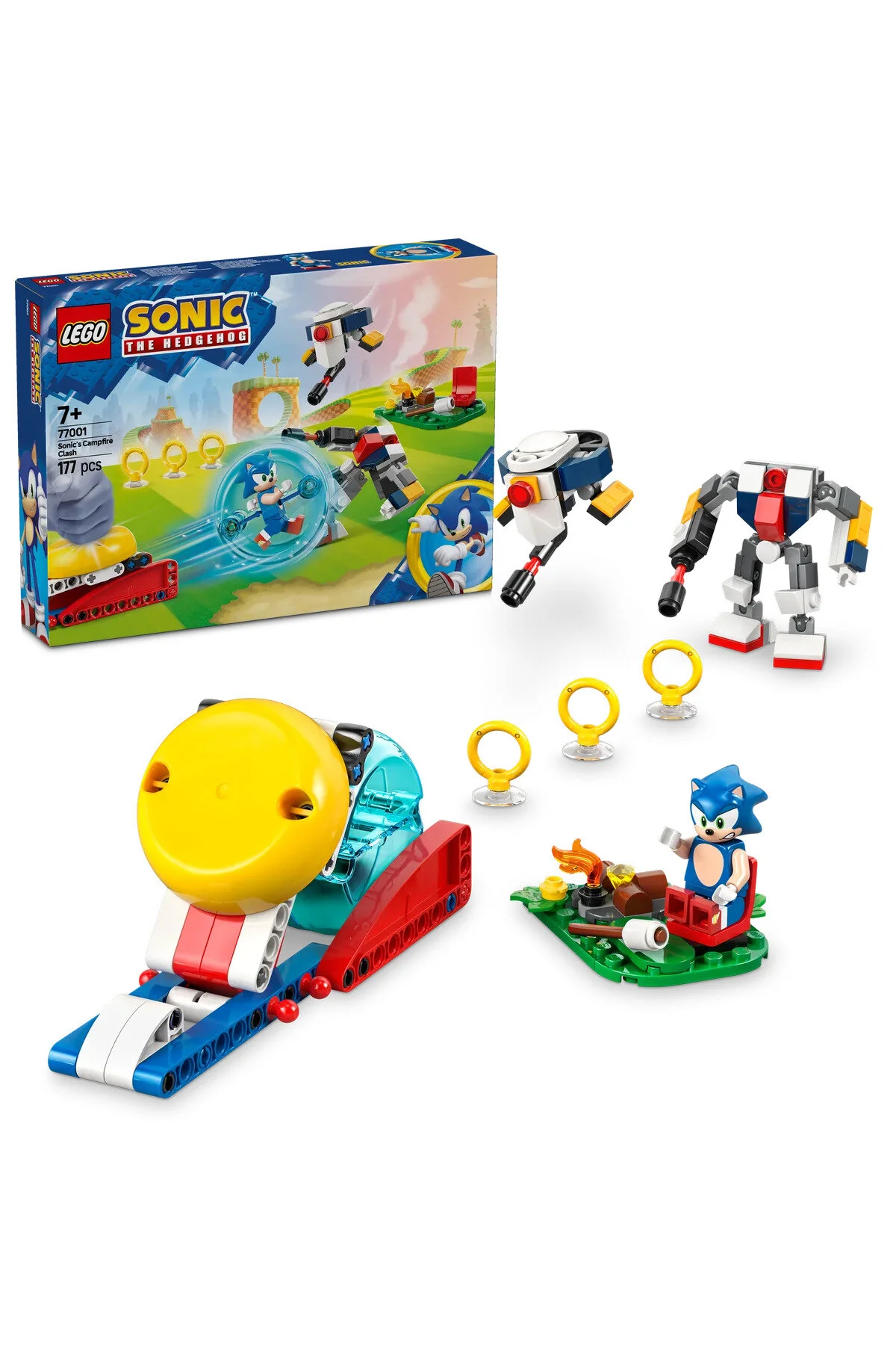لگو و اسباب بازی های ساخت محور ® SONIC THE HEDGEHOG™: SONIC'S CAMPFIRE SHOOTOUT 77001 7+ ست ساختمان خلاق 177P از ترکیه LEGO