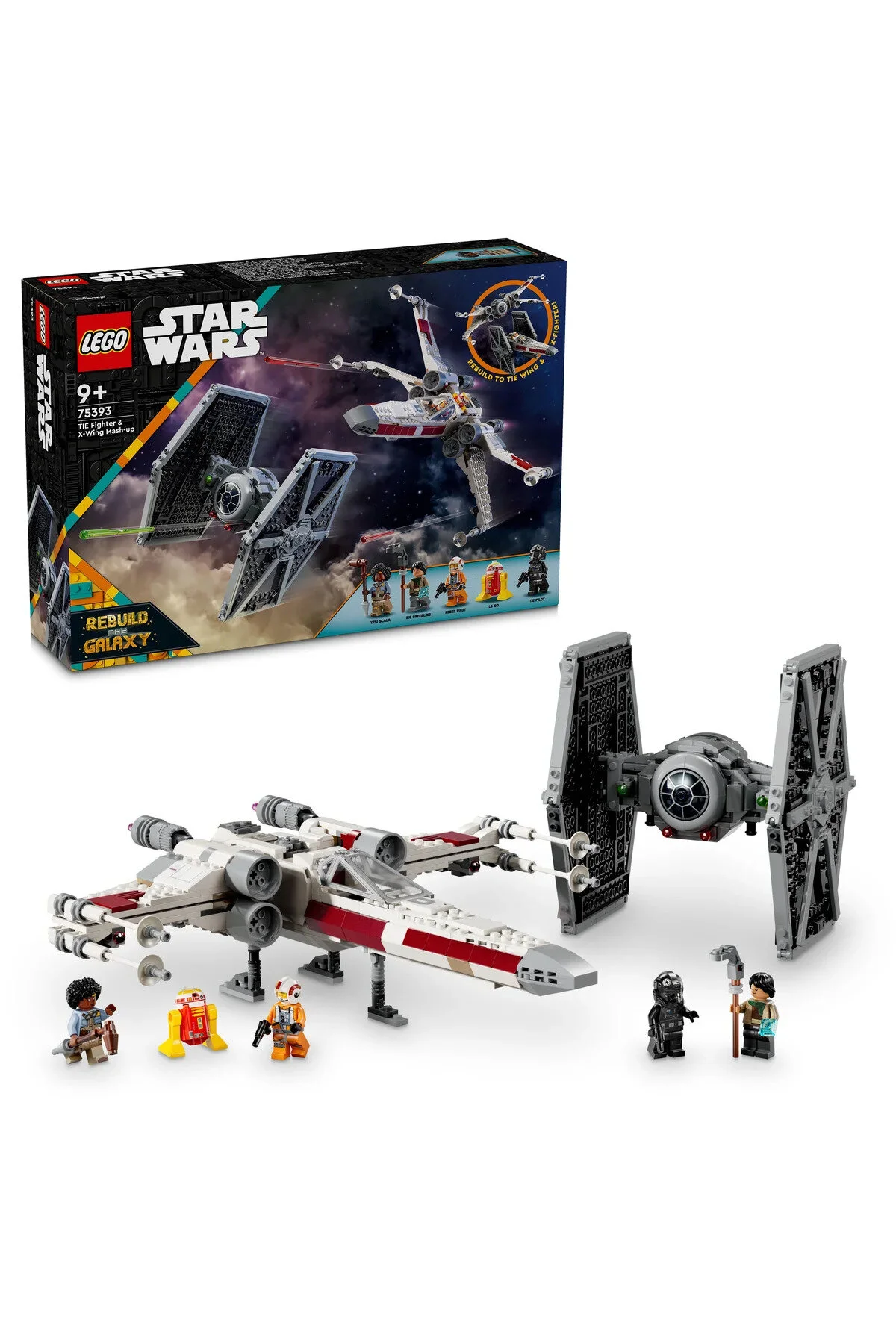لگو و اسباب بازی های ساخت محور ® جنگ ستارگان™ TIE FIGHTER X WING COMBO 75393 9+ مجموعه ساختمان خلاق 1063 قطعه از ترکیه LEGO