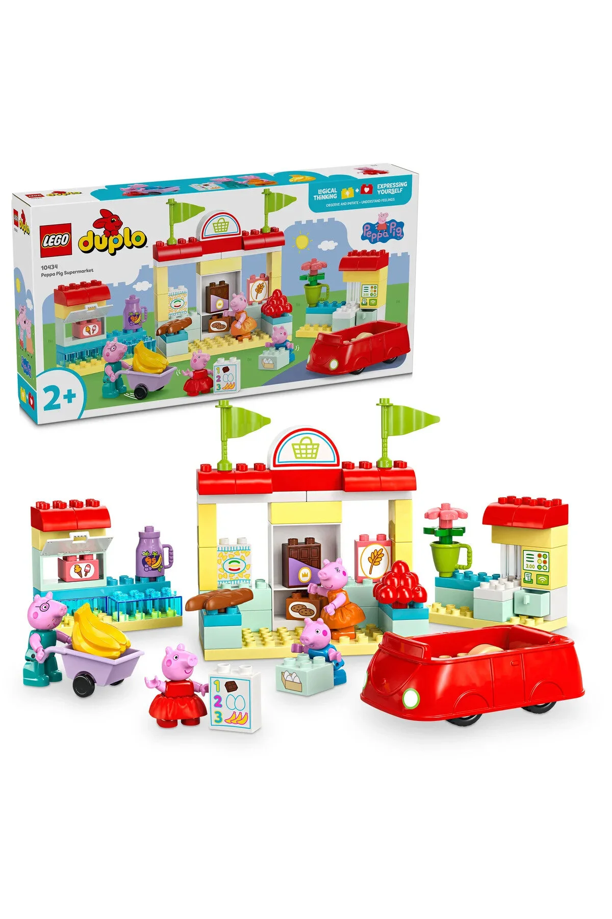 لگو ® سوپر مارکت DUPLO® PEPPA PIG 10434 مجموعه آموزشی 2+ 70 قطعه اورجینال LEGO