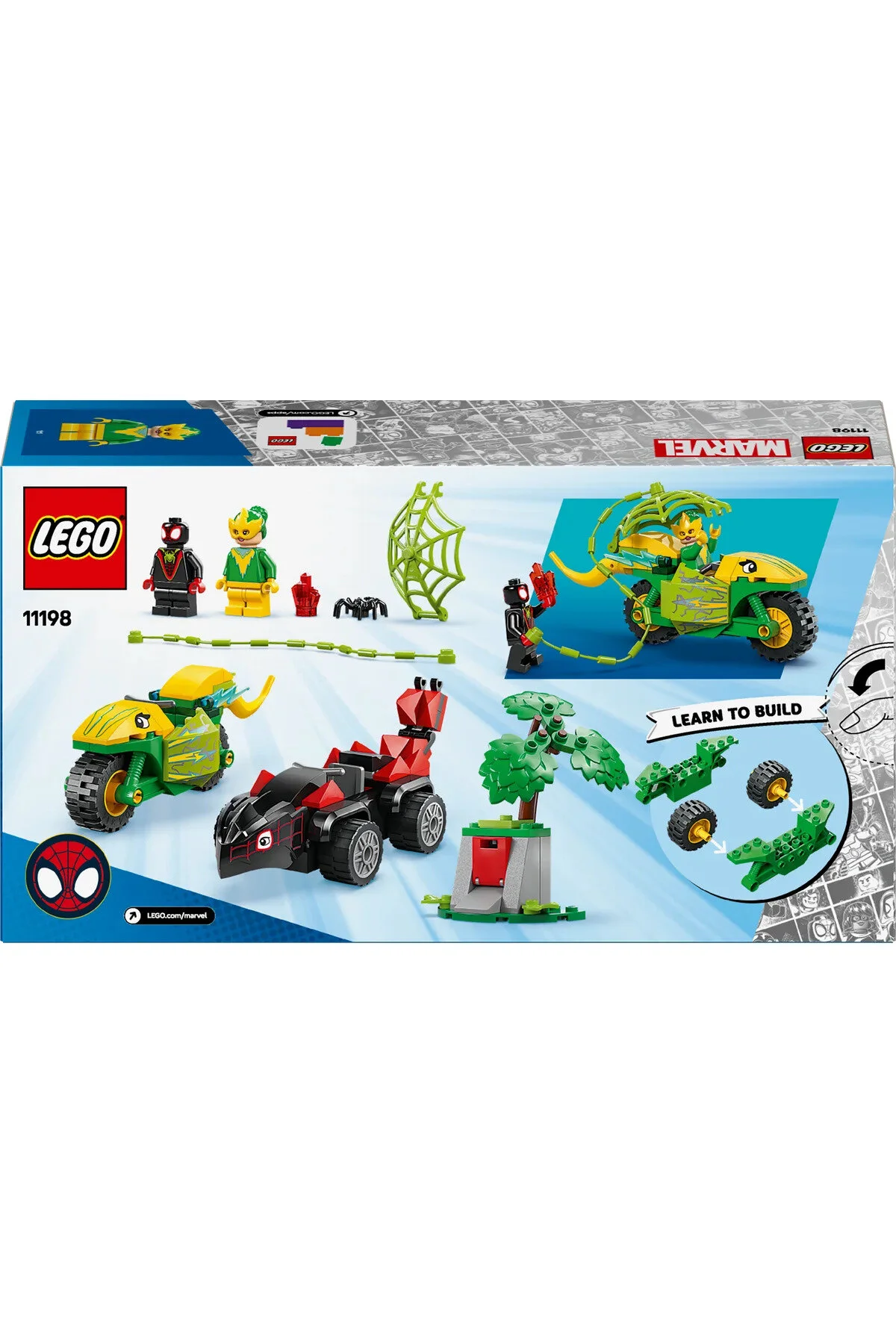 لگو و اسباب بازی های ساخت محور ® MARVEL SPIDEY AND HIS AMAZING FRIENDS SPIN ELECTRO DINOSAUR VEHICLE TRACKER 11198 از ترکیه LEGO