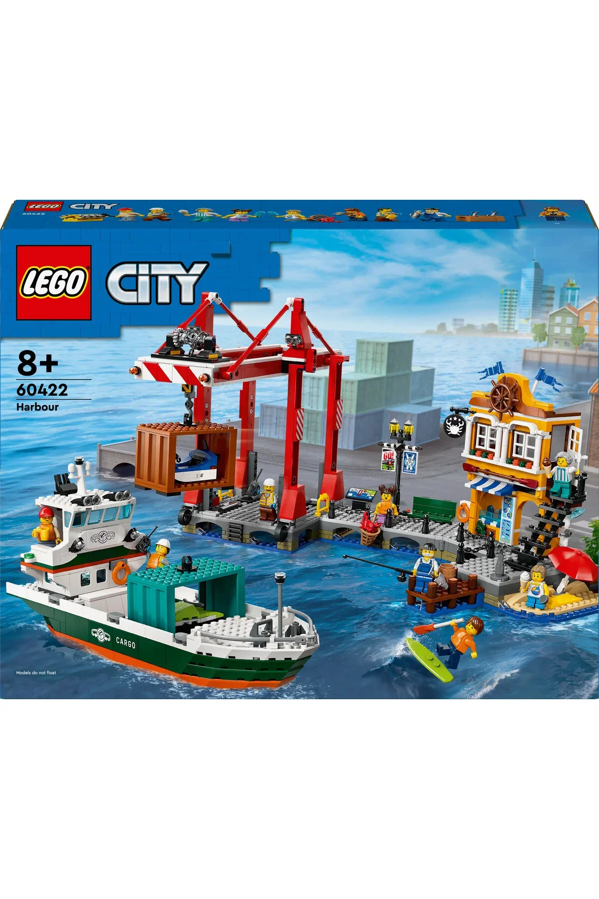 لگو و اسباب بازی های ساخت محور ® CITY CARGO SHIP PORT 60422 CREATIVE TOY BUILDING SET FOR CHILDREN 8+ از ترکیه LEGO