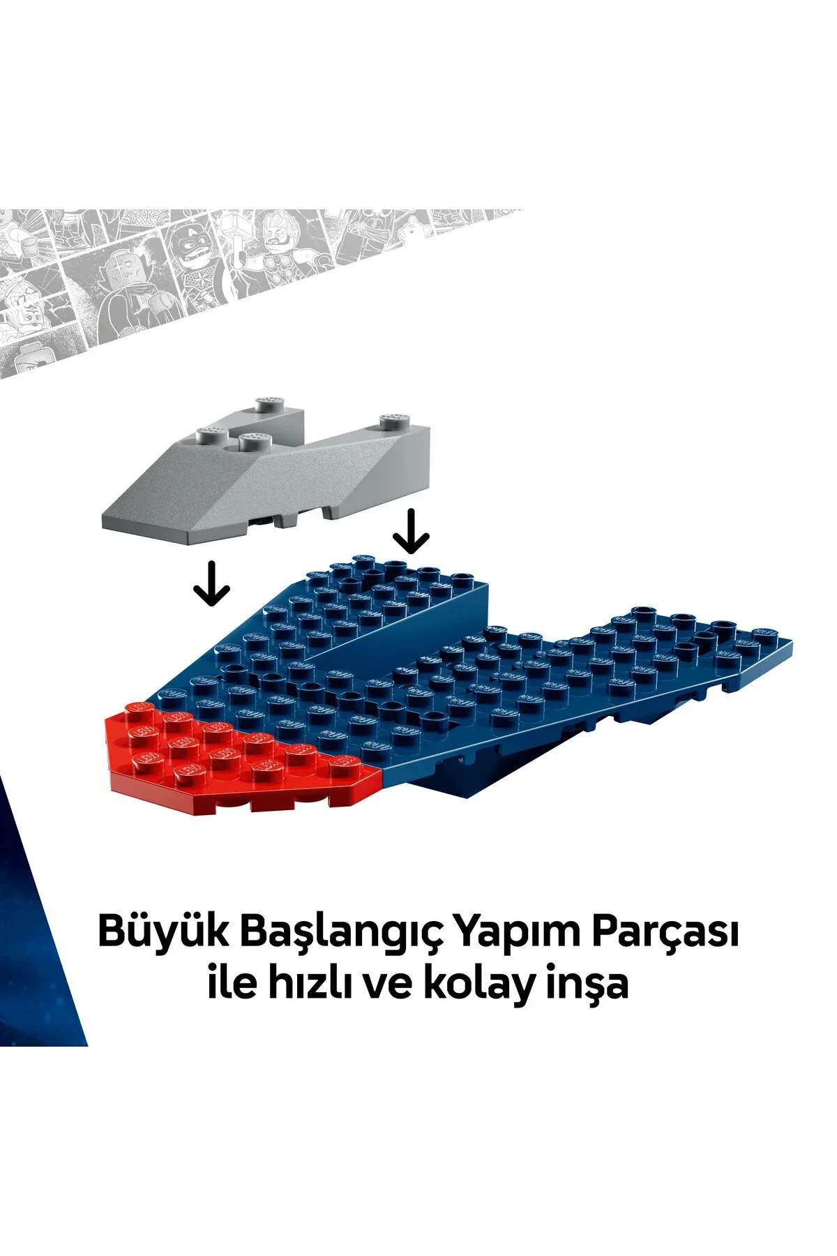 لگو و اسباب بازی های ساخت محور ® ǀ MARVEL CAPTAIN AMERICA VS. THANOS 76319 CREATIVE TOY BUILDING SET FOR KIDS 4+ 107P از ترکیه LEGO
