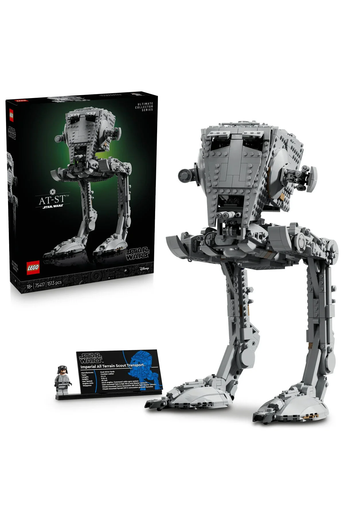 لگو و اسباب بازی های ساخت محور ® STAR WARS™ AT ST™ WALKER 75417 مجموعه ساختمان مدل کلکسیونی برای بزرگسالان 1513P از ترکیه LEGO