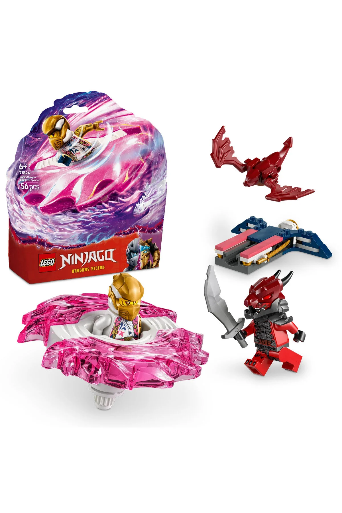 لگو و اسباب بازی های ساخت محور ® NINJAGO® SORA'S DRAGON SPINJITZU SPINNER 71824 ست ساختمان برای کودکان 6+ 56P از ترکیه LEGO