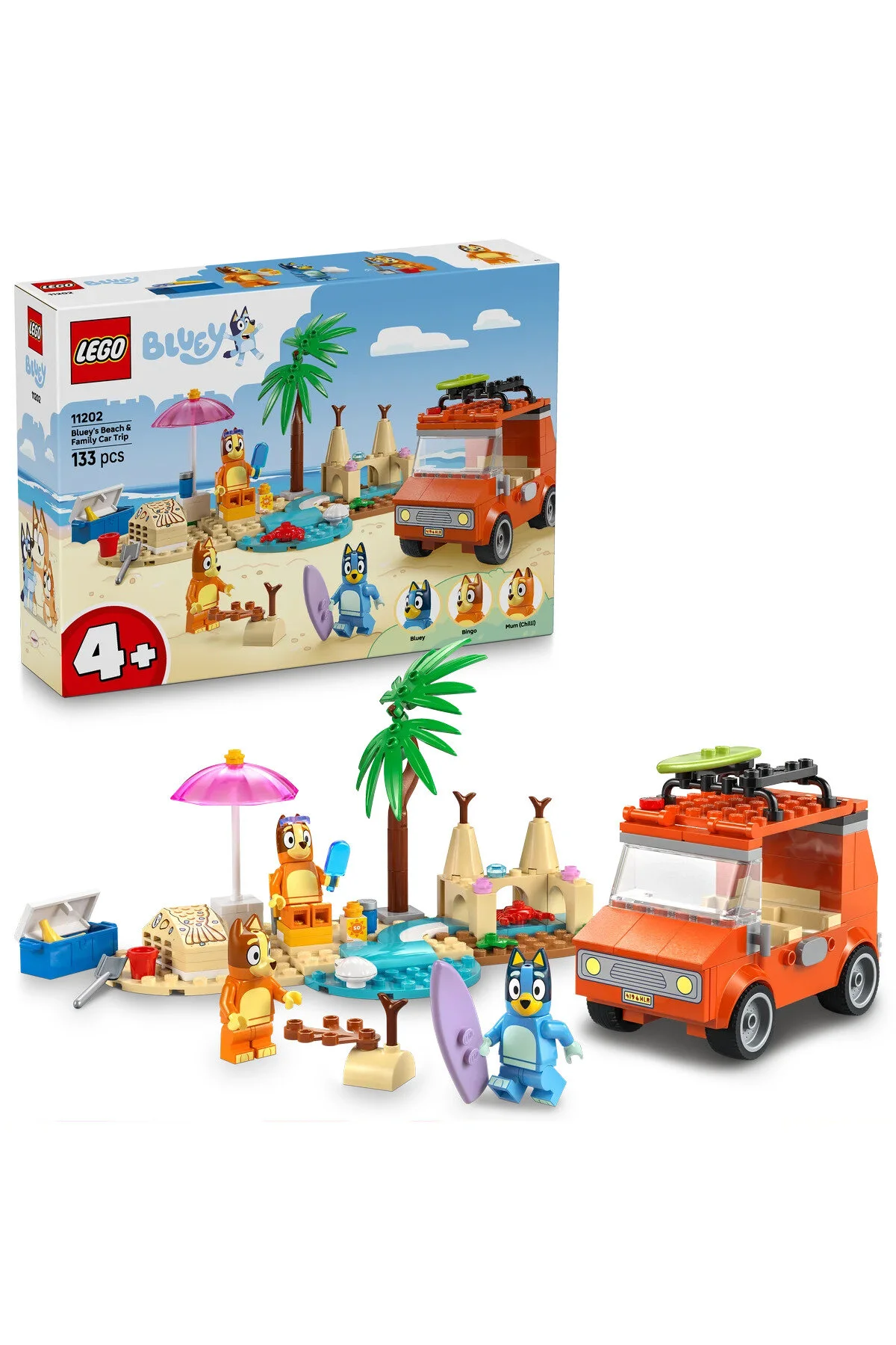 لگو و اسباب بازی های ساخت محور ® BLUEY: BLUEY'S FAMILY BEACH TRIP 11202 مجموعه ساختمانی خلاقانه برای کودکان 4 سال به بالا 133P از ترکیه LEGO