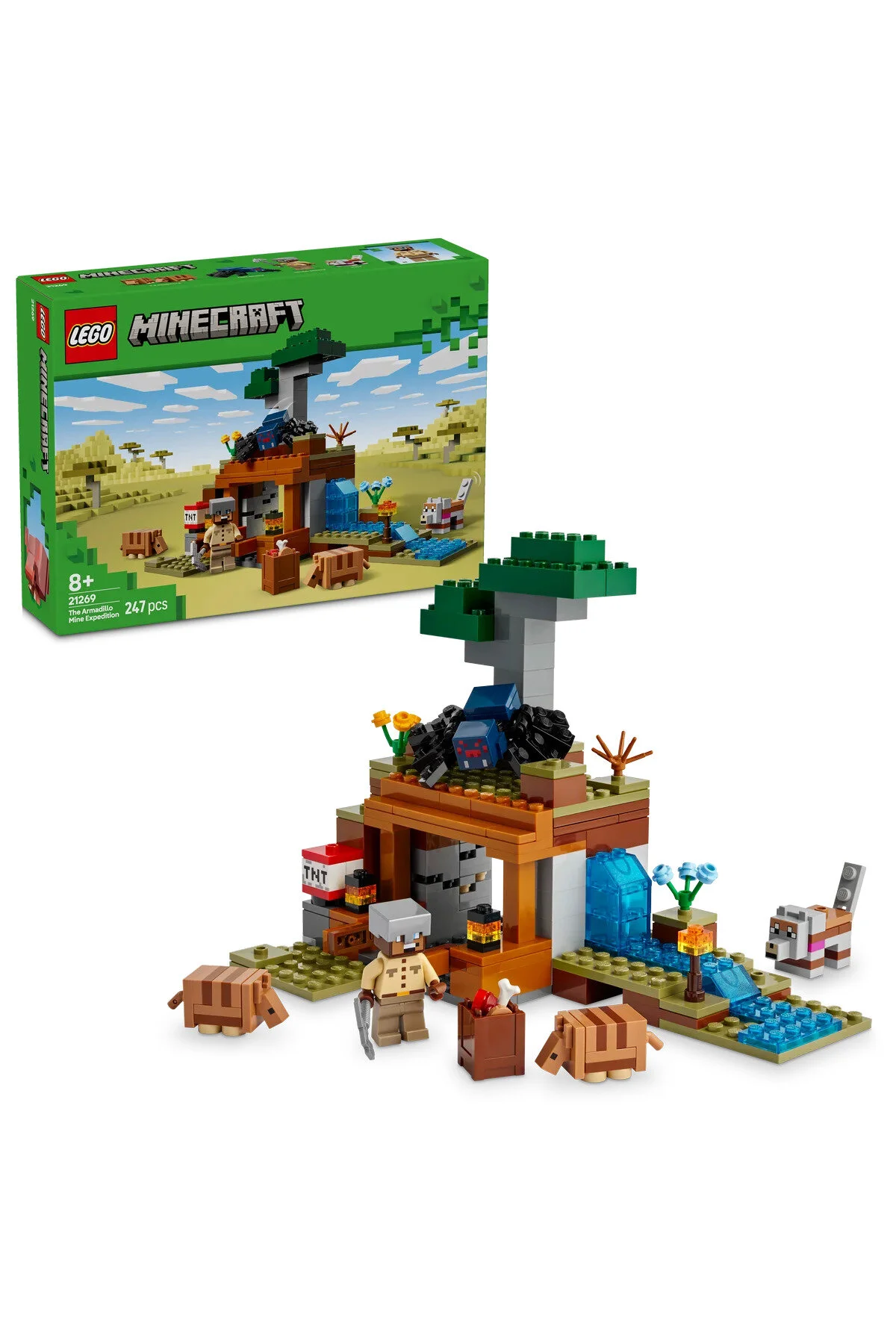لگو ARMADILLO MADEN DISCOVERY 21269 کودکانی که عاشق ماجراجویی 8 سال بالاتر هستند اورجینال LEGO