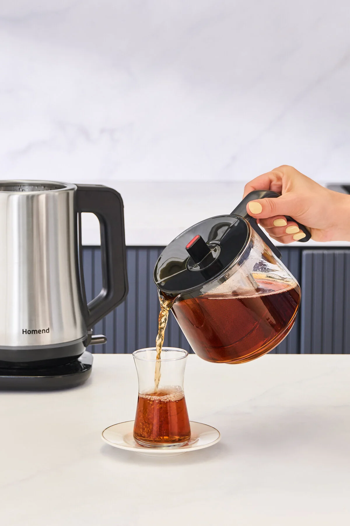چای ساز دستگاه INOX ELEGANT 1777H ROYALTEA HOMEND