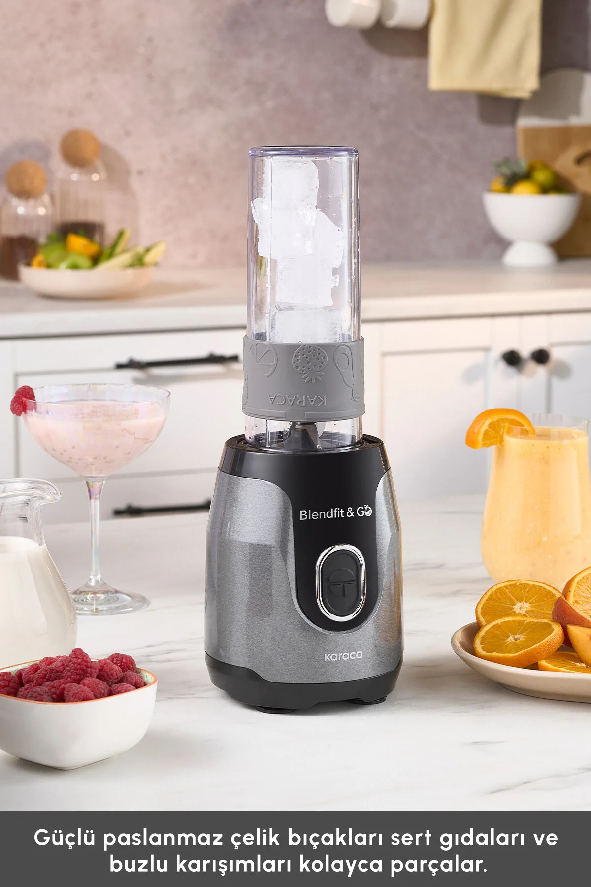 مخلوط کن شخصی اسموتی BLENDFIT GO PERSONAL BLENDER ANTHRACITE اورجینال Karaca