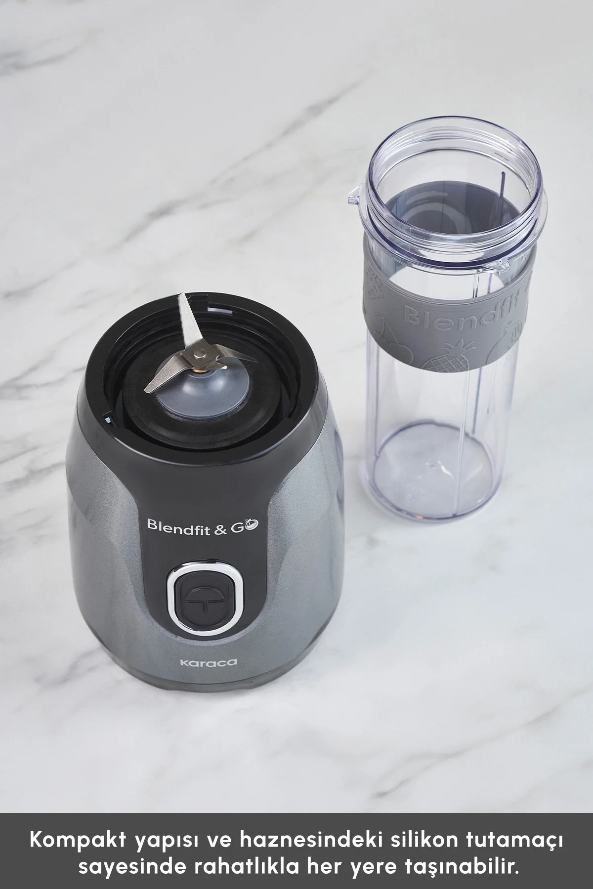 مخلوط کن شخصی اسموتی BLENDFIT GO PERSONAL BLENDER ANTHRACITE اورجینال Karaca