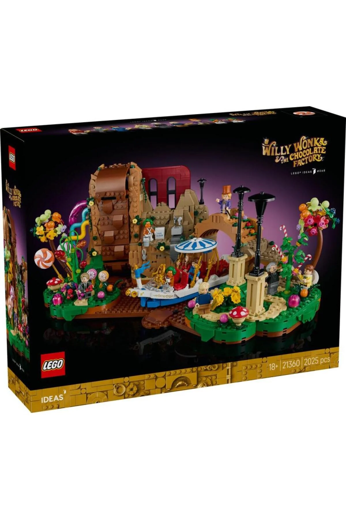 لگو و اسباب بازی های ساخت محور 21360 ایده ویلی ونکا کارخانه شکلات سازی از ترکیه LEGO