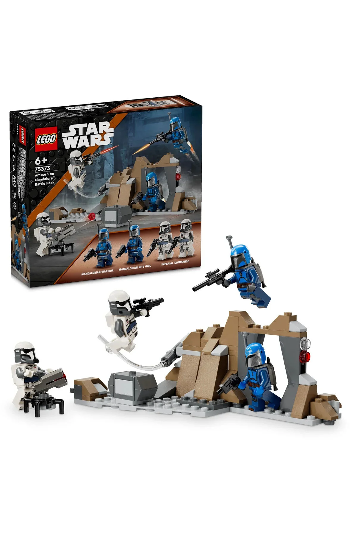 لگو و اسباب بازی های ساخت محور ® STAR WARS: THE MANDALORIAN MANDALORE™ AMBUSH BATTLE PACK 75373 6+ TOY BUILDING SET 109P از ترکیه LEGO