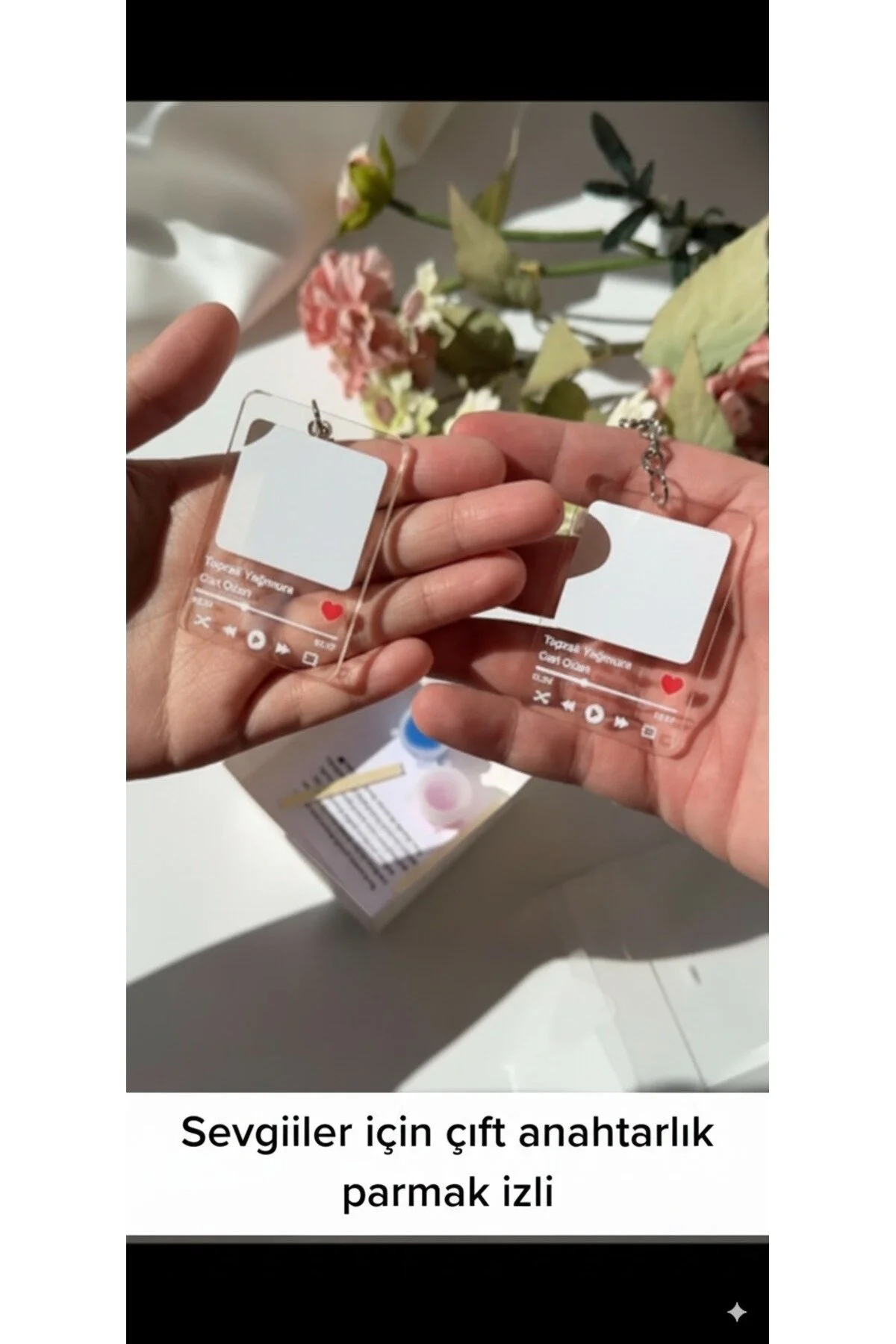 جلیقه کلید ست جاکلیدی LOVER FINGERPRINT COUPLE KEYCHAIN هدیه روز ولنتاین pivok
