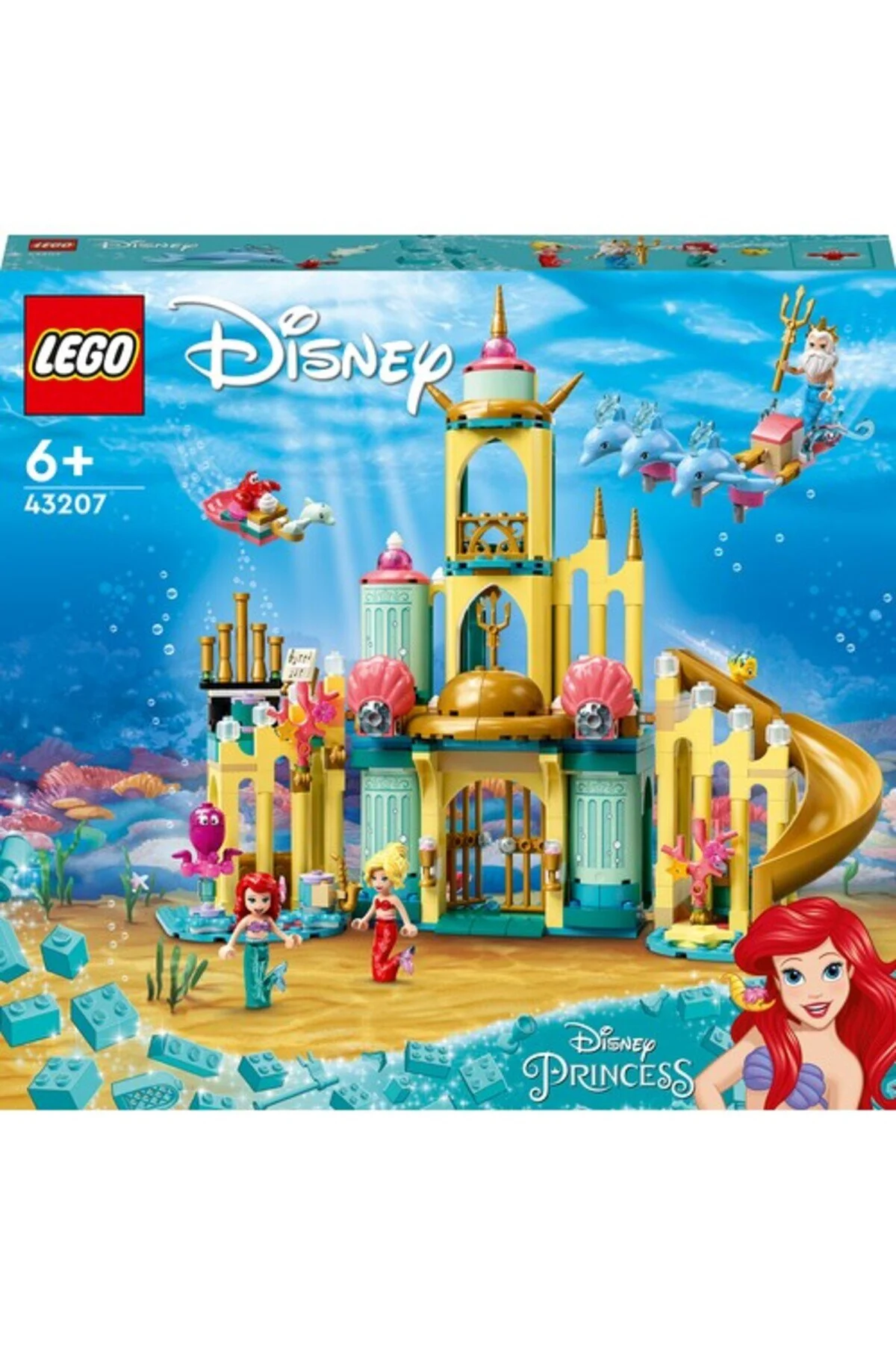 لگو و اسباب بازی های ساخت محور ® | DISNEY PRINCESS™ ARIEL'S UNDERWATER PALACE 43207 مجموعه ساختمانی خلاقانه 498 قطعه از ترکیه LEGO