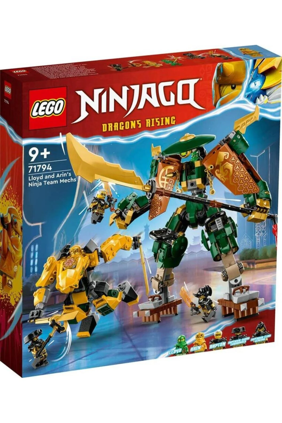 لگو ROBOTS TEAM NINJAGO® LLOYD ARIN'S NINJA 71794 مجموعه ساز برای کودکان 764 قطعه اورجینال LEGO