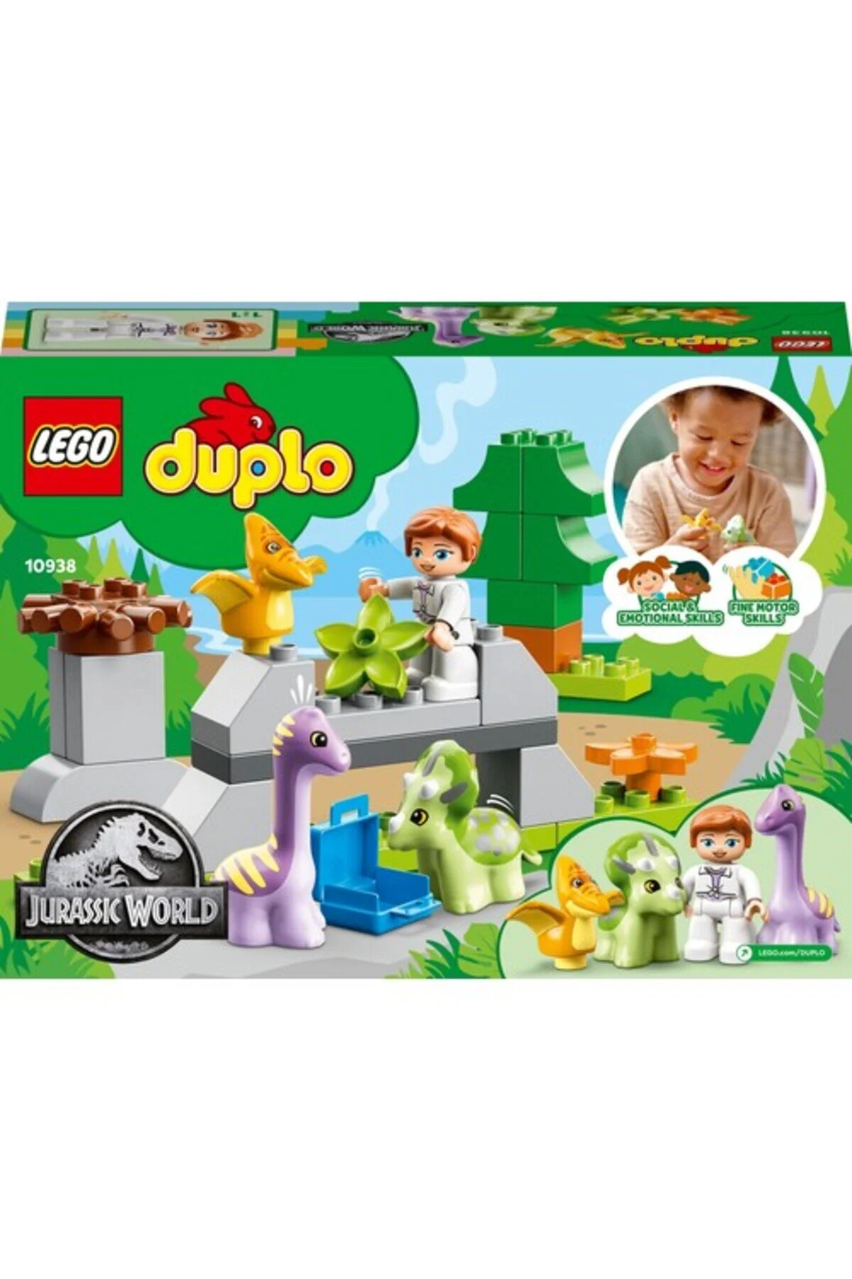 لگو و اسباب بازی های ساخت محور 10938 ® DUPLO® JURASSIC WORLD DINOSAUR NEST 27 PIECES +2 YEARS از ترکیه LEGO